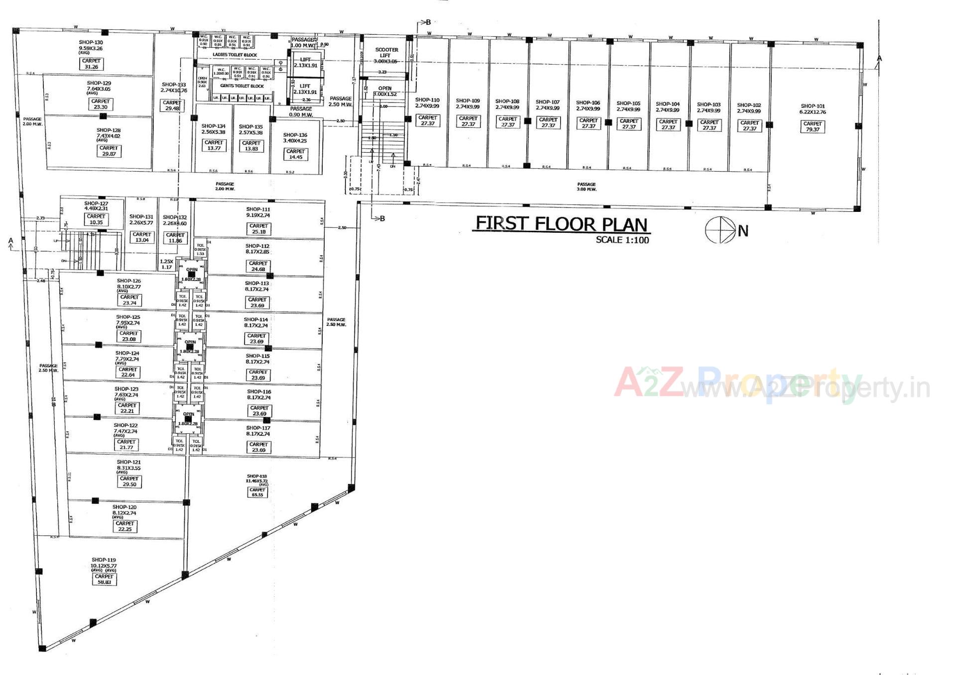 Layout of real estate project Asopalav Triangle located at Uran, Rajkot, Gujarat