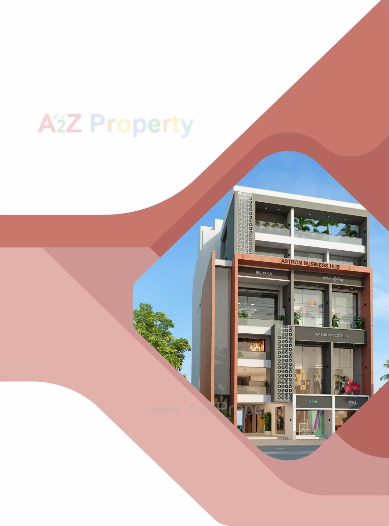 3D Elevation of real estate project Astron Business Hub located at Rajkot, Rajkot, Gujarat