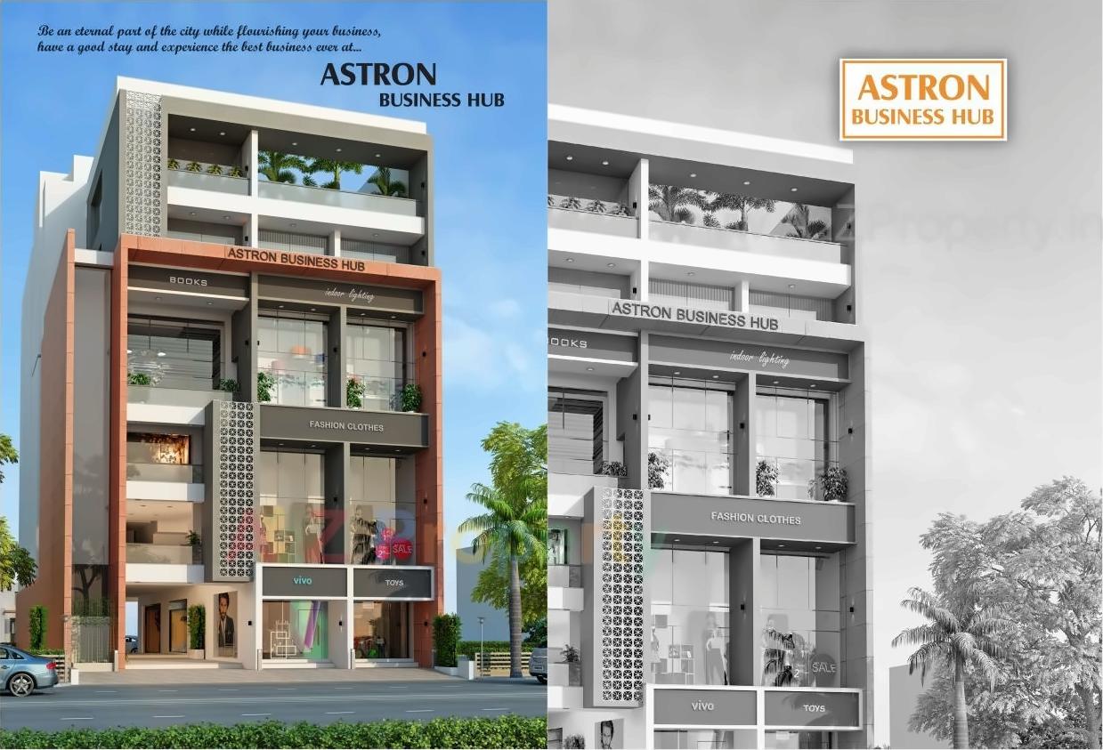3D Elevation of real estate project Astron Business Hub located at Rajkot, Rajkot, Gujarat