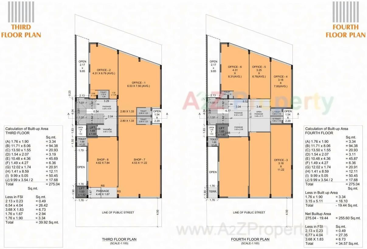Layout of real estate project Astron Business Hub located at Rajkot, Rajkot, Gujarat