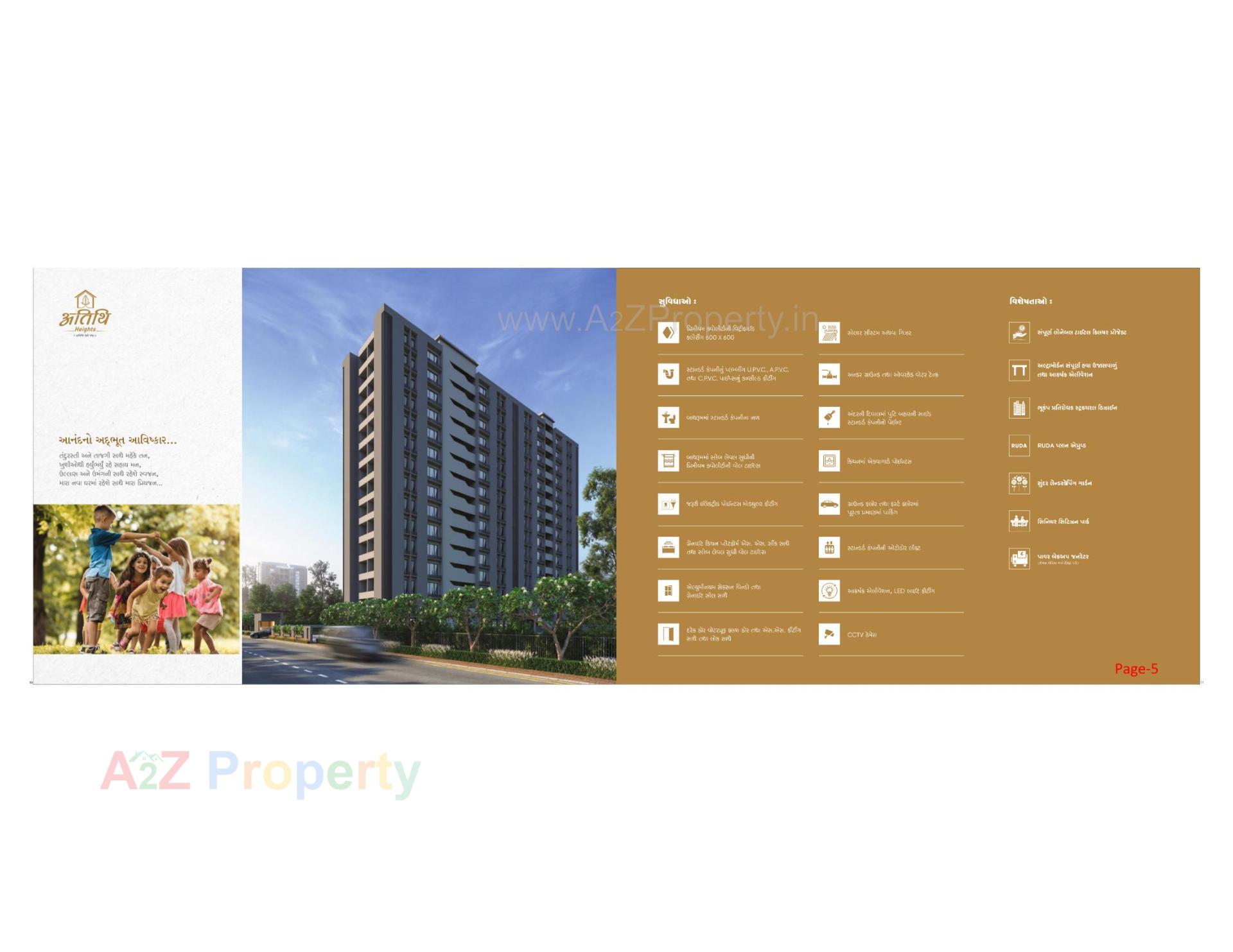  of real estate project Atithi Heights located at Kangshiyali, Rajkot, Gujarat