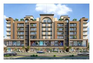 Elevation of real estate project Atlantis Arihant located at Raiya, Rajkot, Gujarat