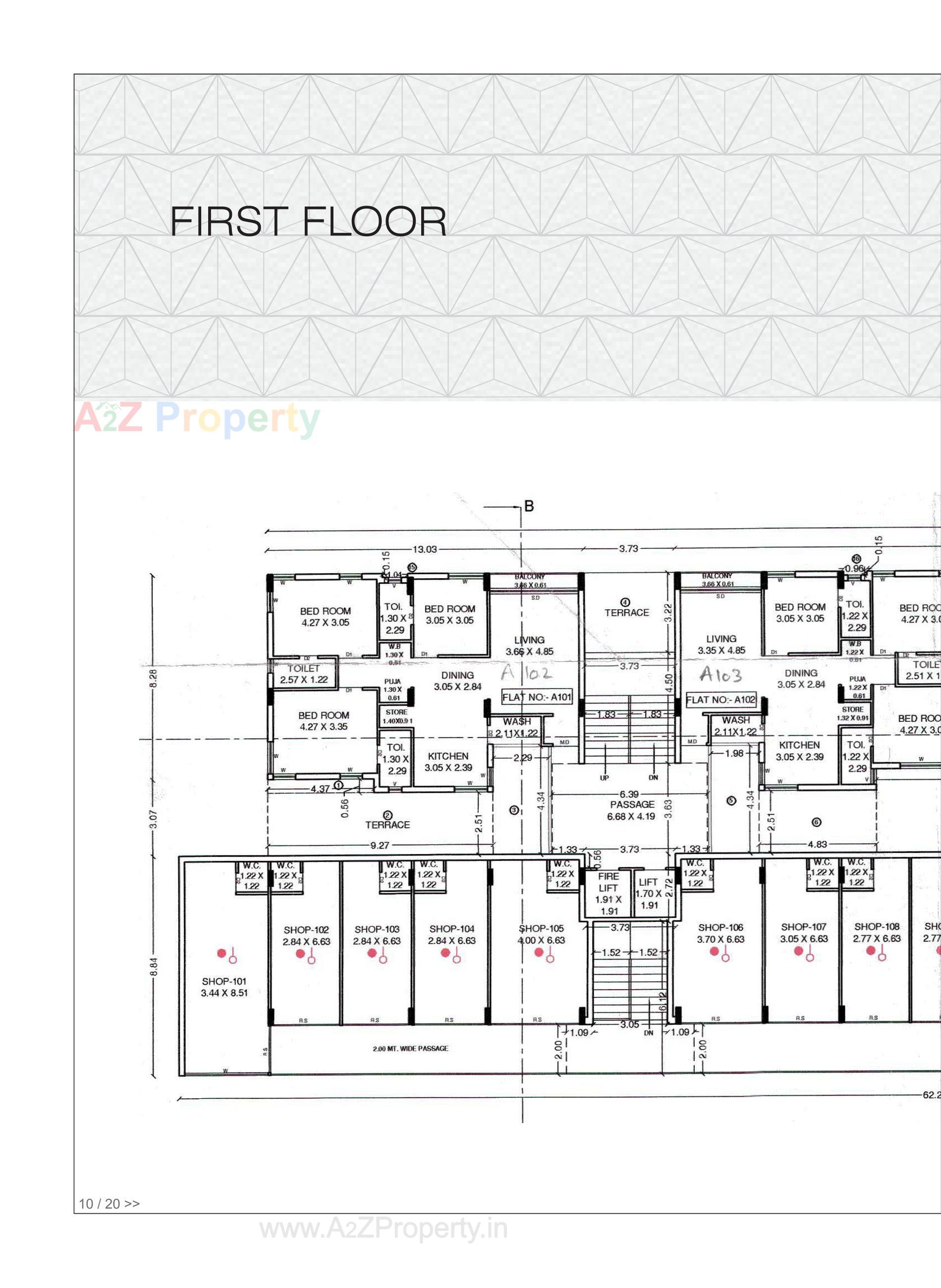 Layout of real estate project Atlantis Arihant located at Raiya, Rajkot, Gujarat