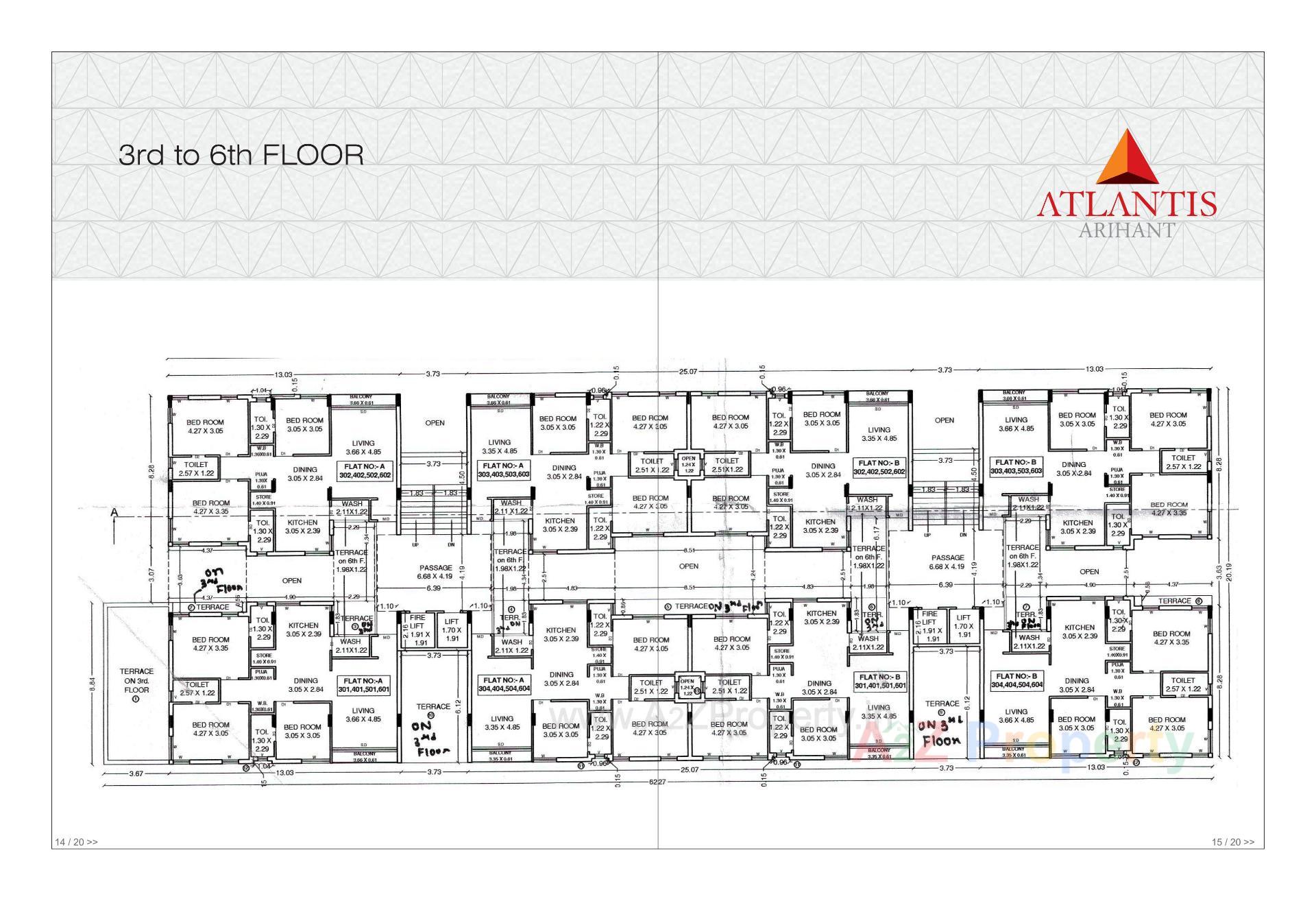 Layout of real estate project Atlantis Arihant located at Raiya, Rajkot, Gujarat