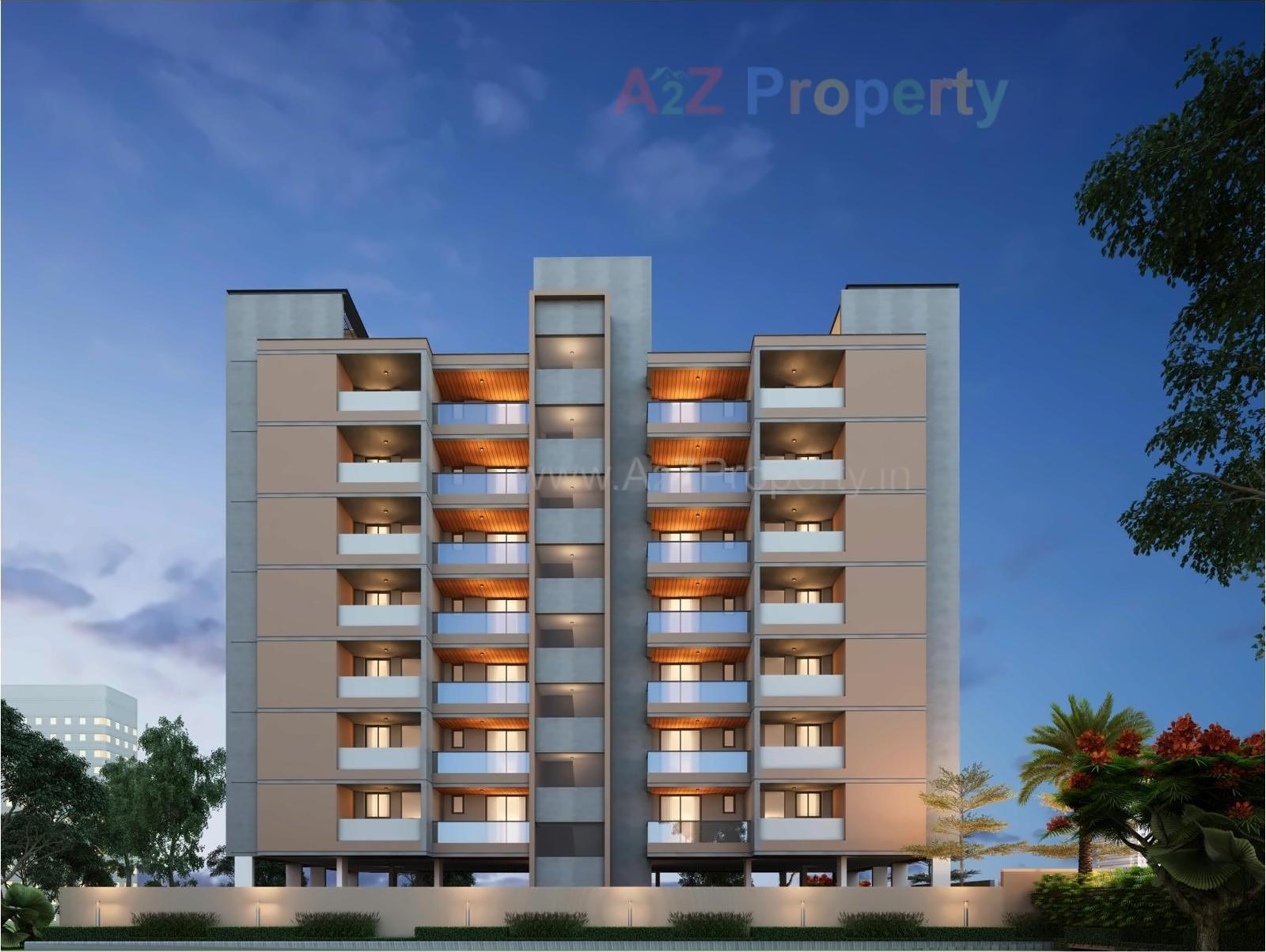 3D Elevation of real estate project Atlantis Garden located at Rajkot, Rajkot, Gujarat