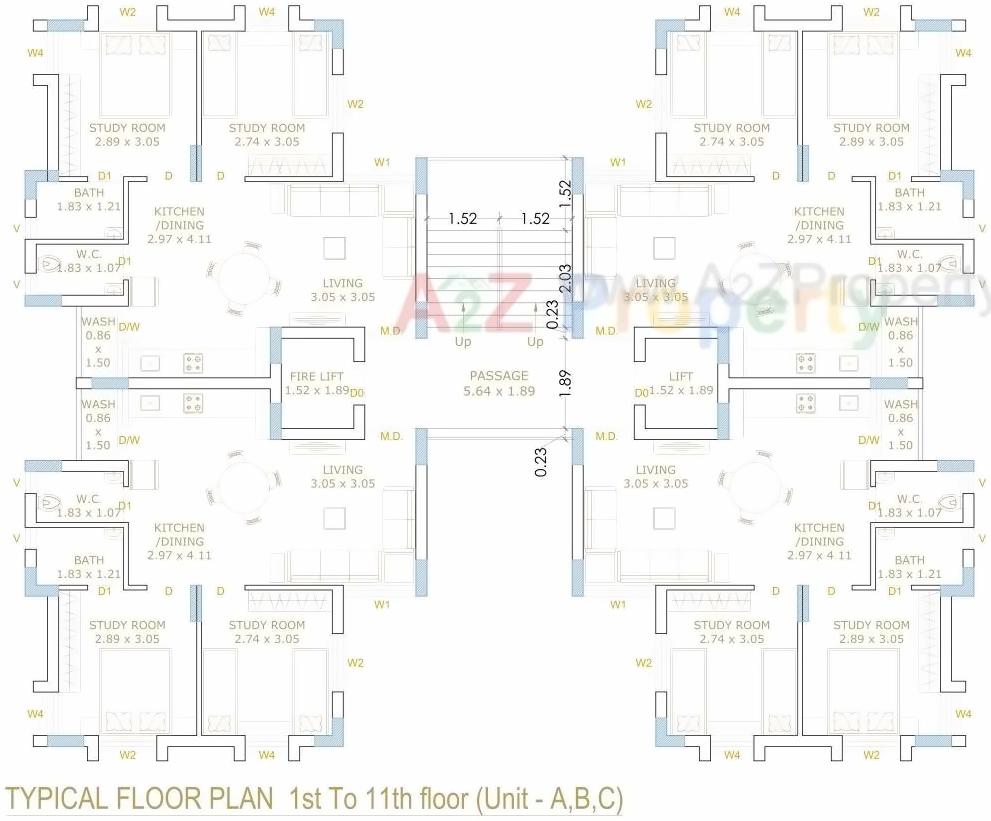 Layout of real estate project Atlantis Heights located at Kangashiyali, Rajkot, Gujarat