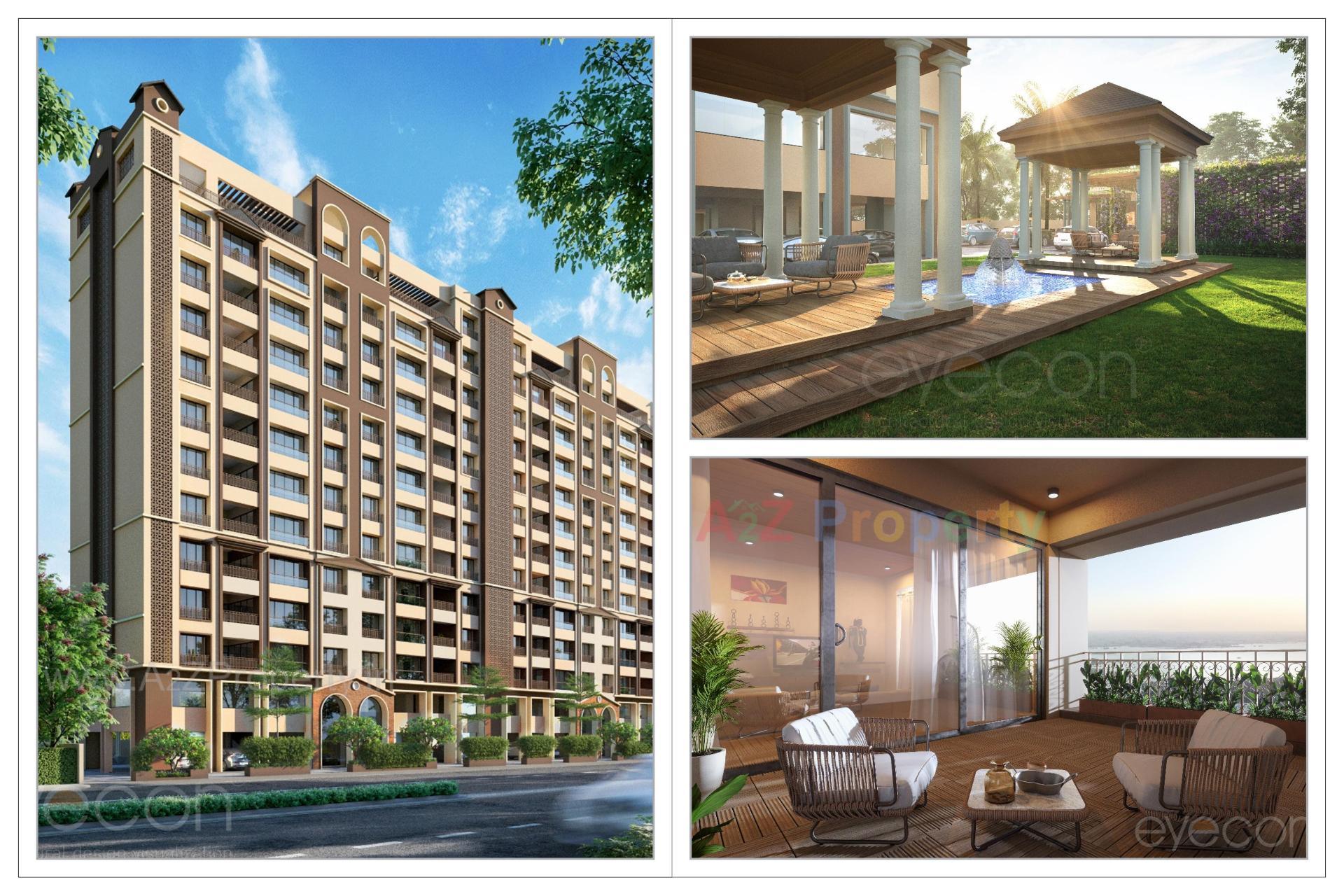 3D Elevation of real estate project Atlantis Sky Villas located at Kankot, Rajkot, Gujarat