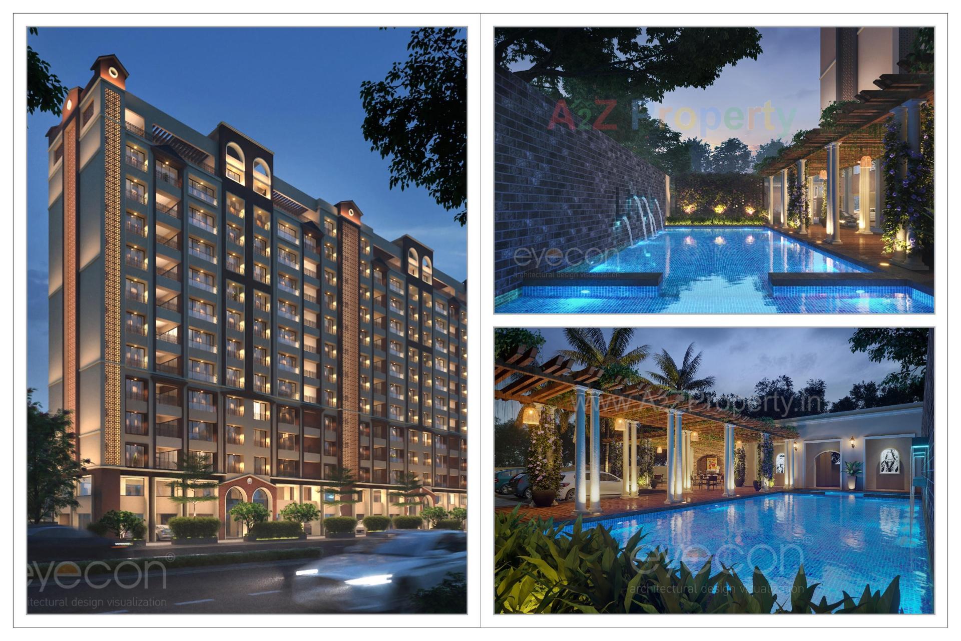 3D Elevation of real estate project Atlantis Sky Villas located at Kankot, Rajkot, Gujarat