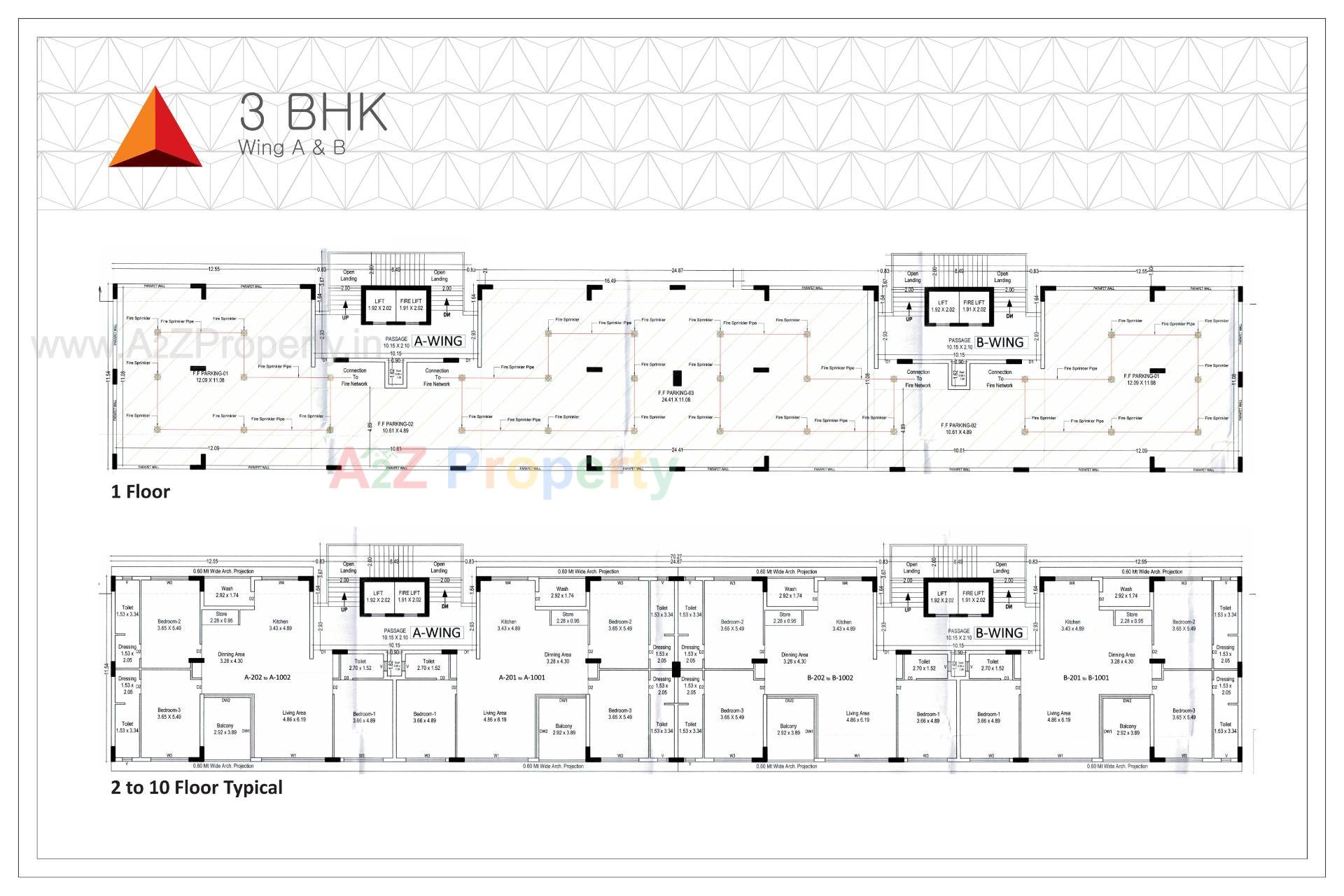 Layout of real estate project Atlantis Sky Villas located at Kankot, Rajkot, Gujarat