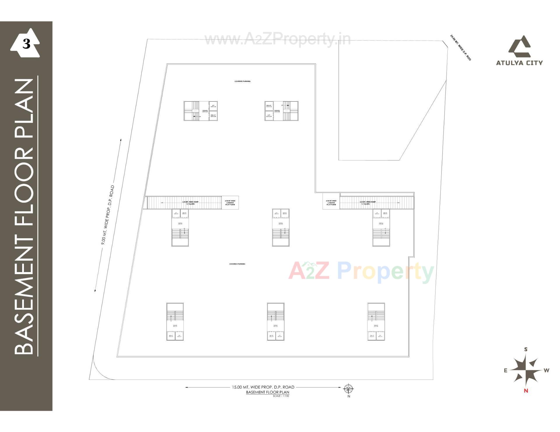 Layout of real estate project Atulya City located at Kangshiyali, Rajkot, Gujarat