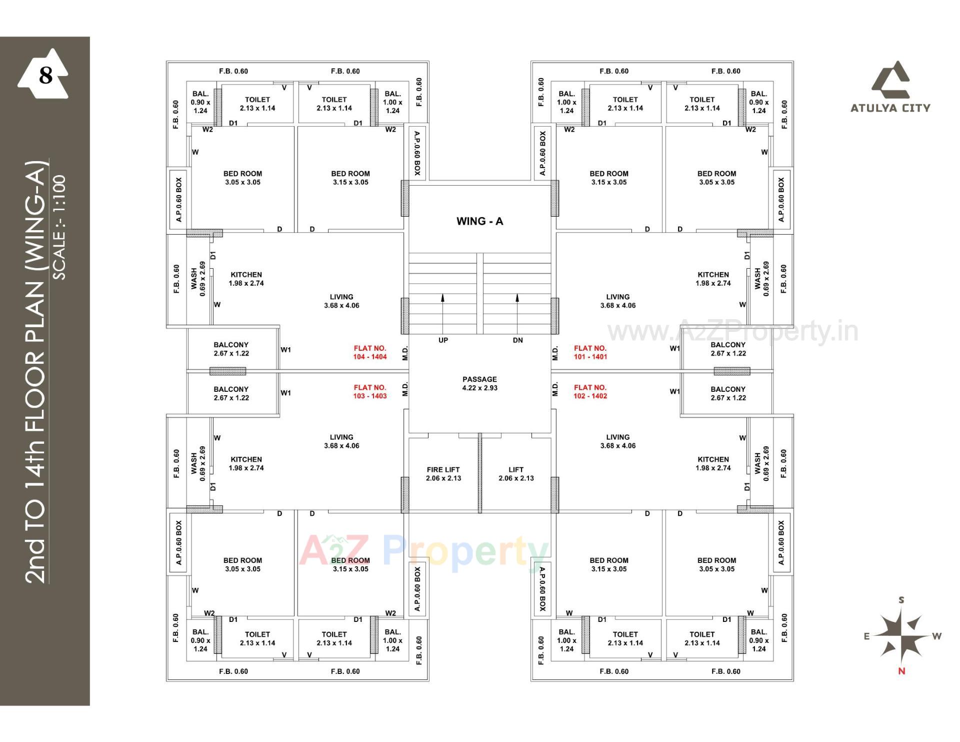 Layout of real estate project Atulya City located at Kangshiyali, Rajkot, Gujarat