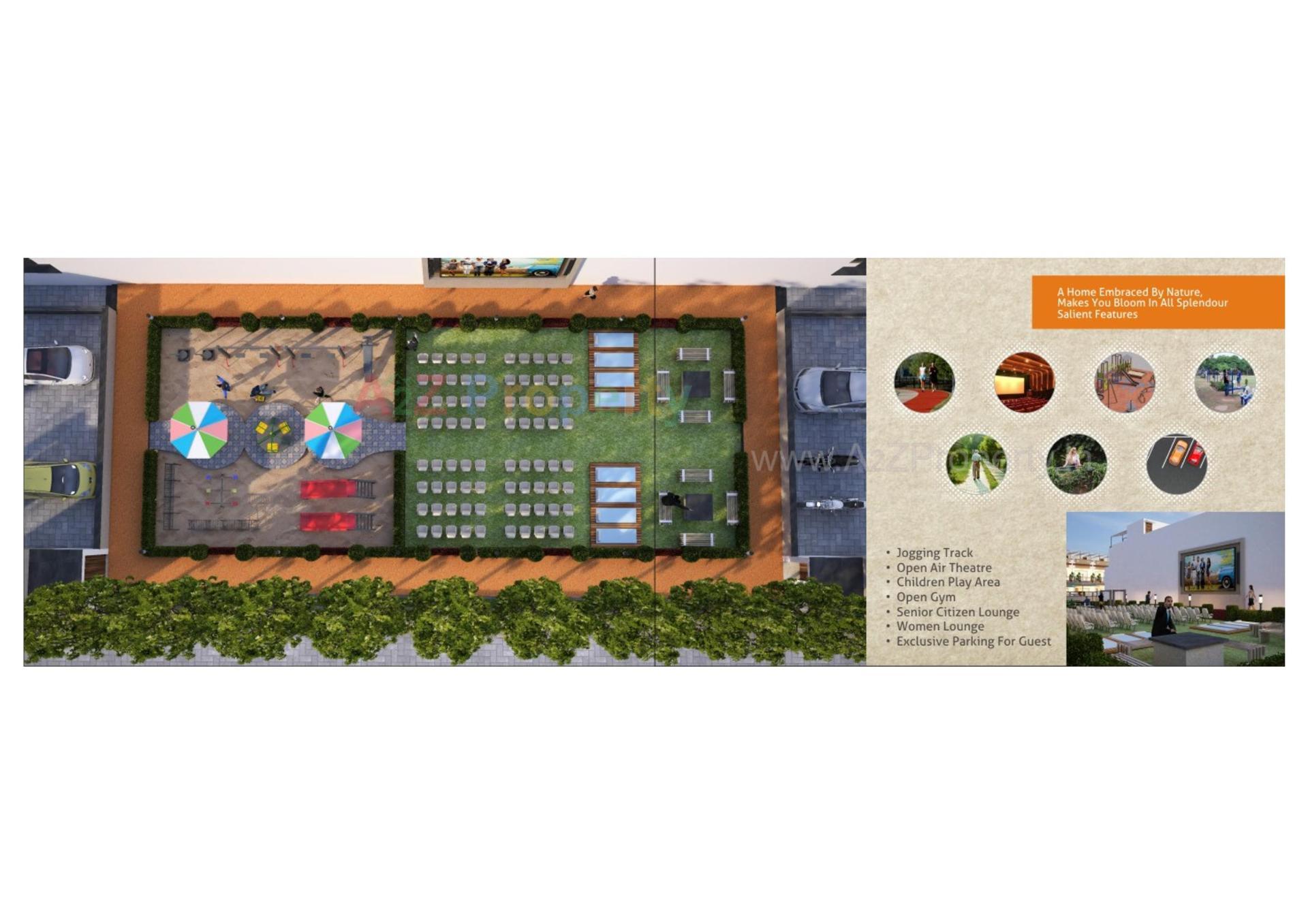 Layout of real estate project Atulya Residency located at Rajkot, Rajkot, Gujarat