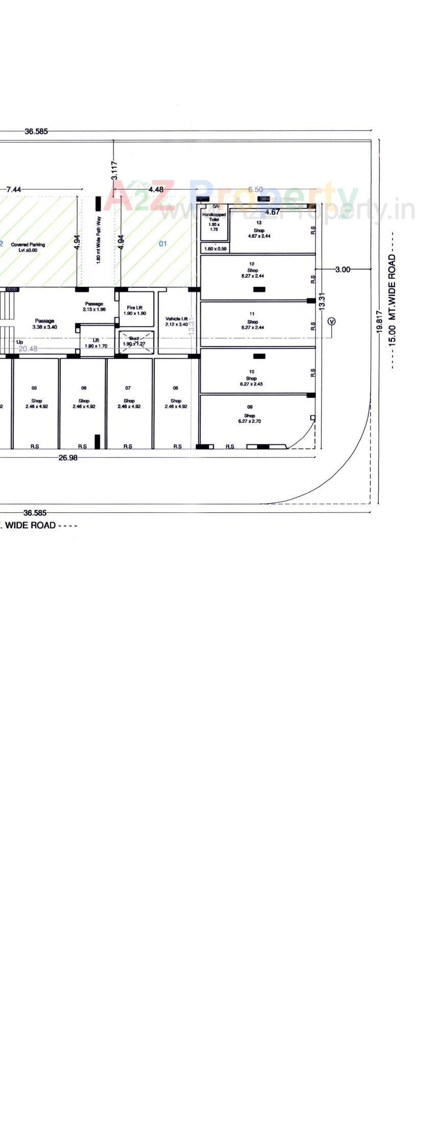 Layout of real estate project Atulyam Aspire located at Rajkot, Rajkot, Gujarat