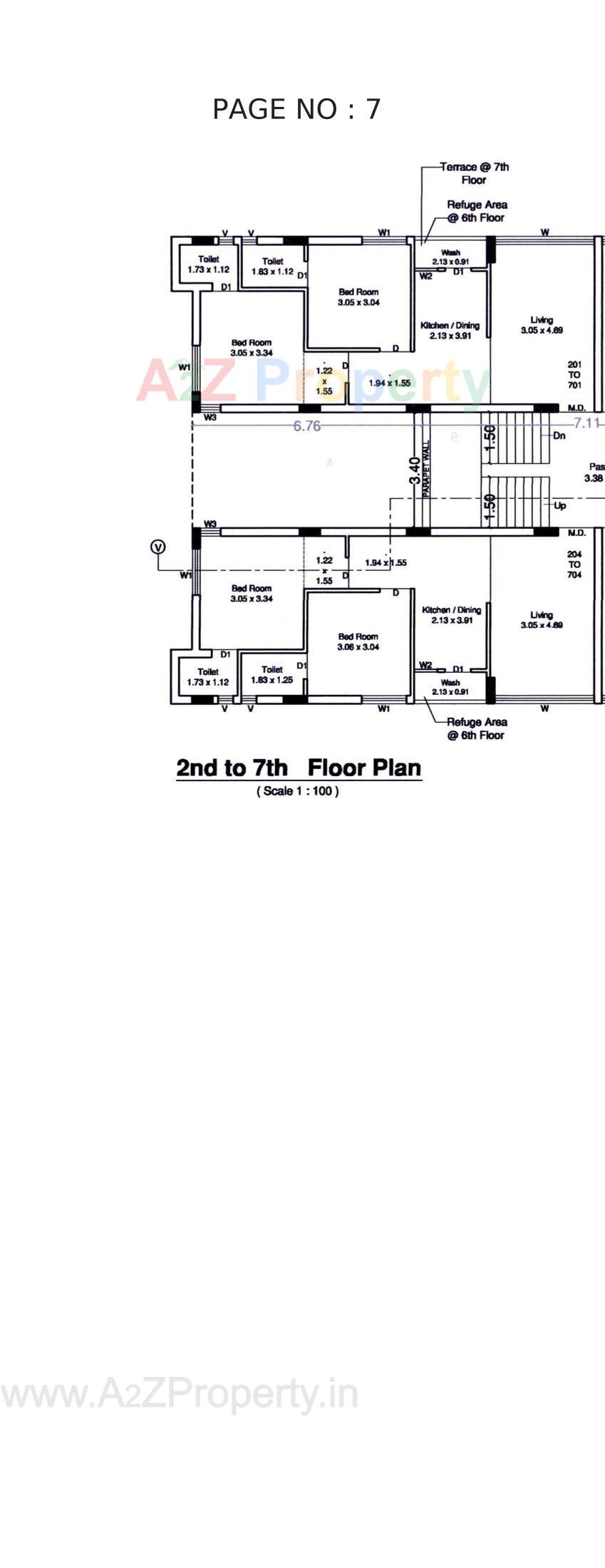 Layout of real estate project Atulyam Aspire located at Rajkot, Rajkot, Gujarat