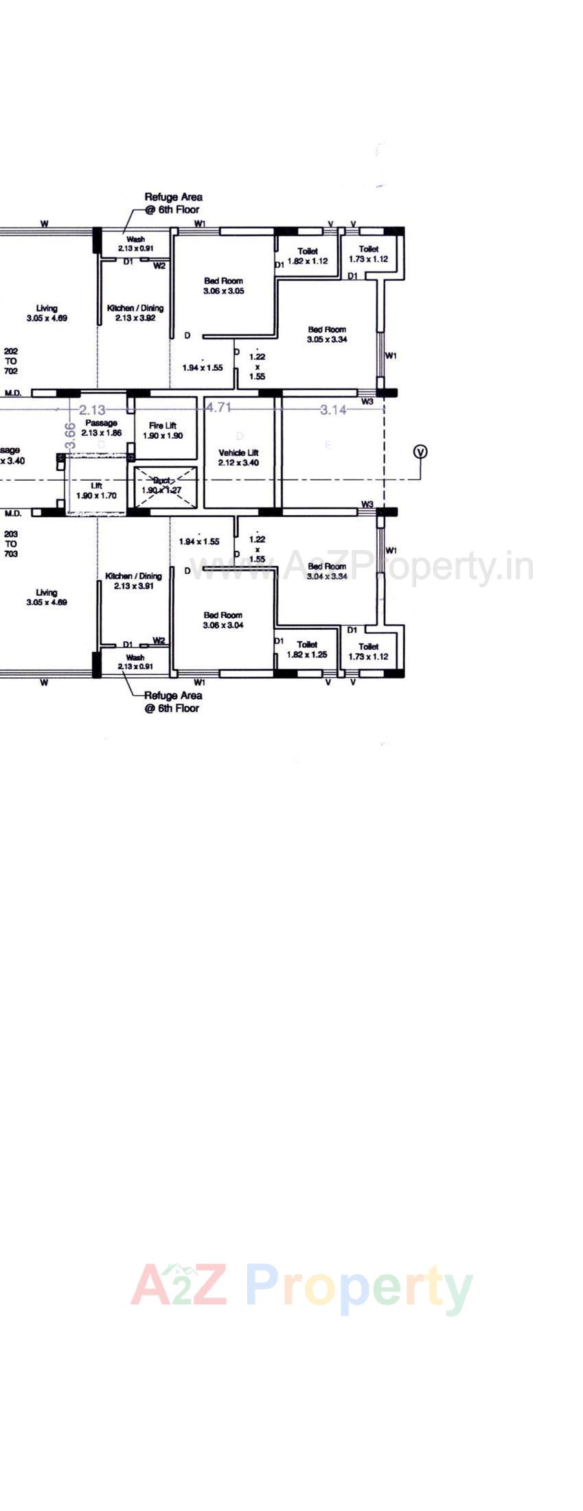Layout of real estate project Atulyam Aspire located at Rajkot, Rajkot, Gujarat