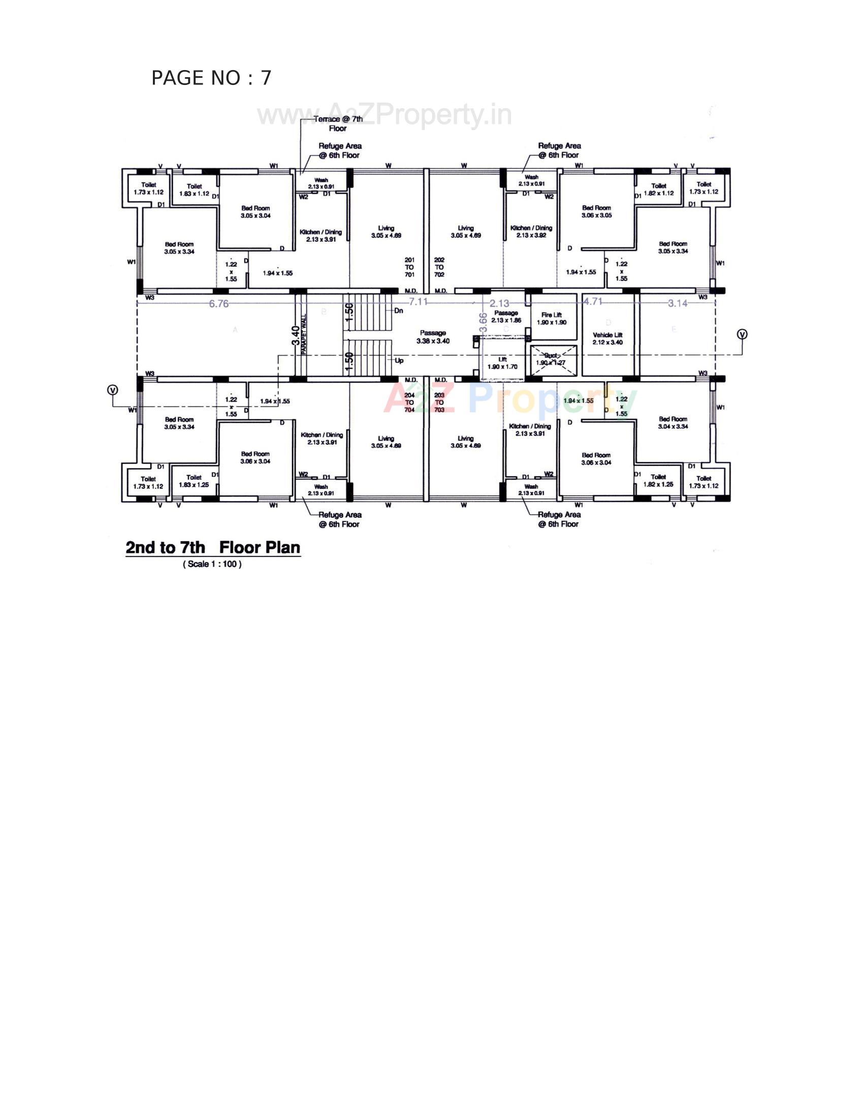Layout of real estate project Atulyam Aspire located at Rajkot, Rajkot, Gujarat
