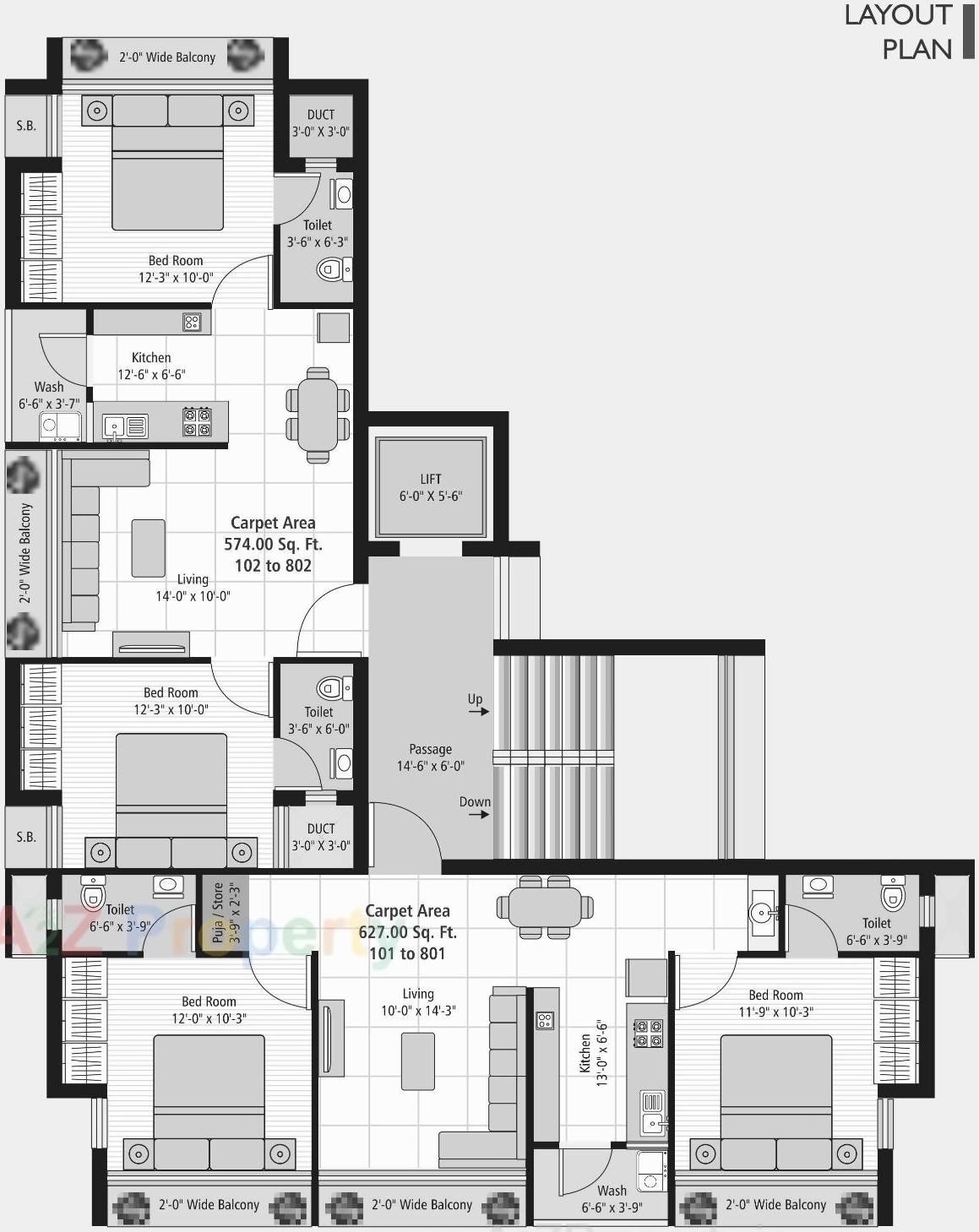 Layout of real estate project Atulyam Enclave located at Raiya, Rajkot, Gujarat