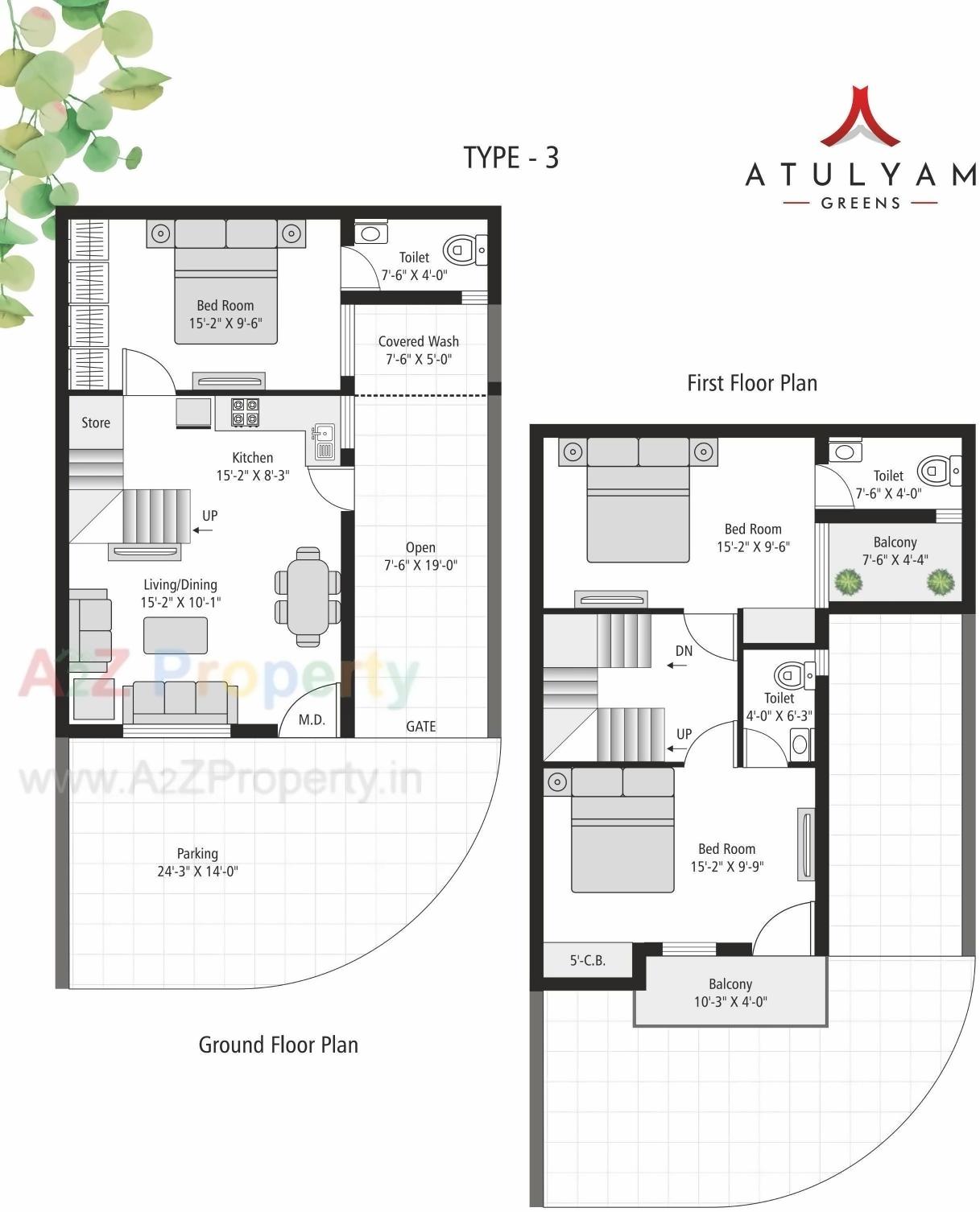 Layout of real estate project Atulyam Greens located at Rajkot, Rajkot, Gujarat