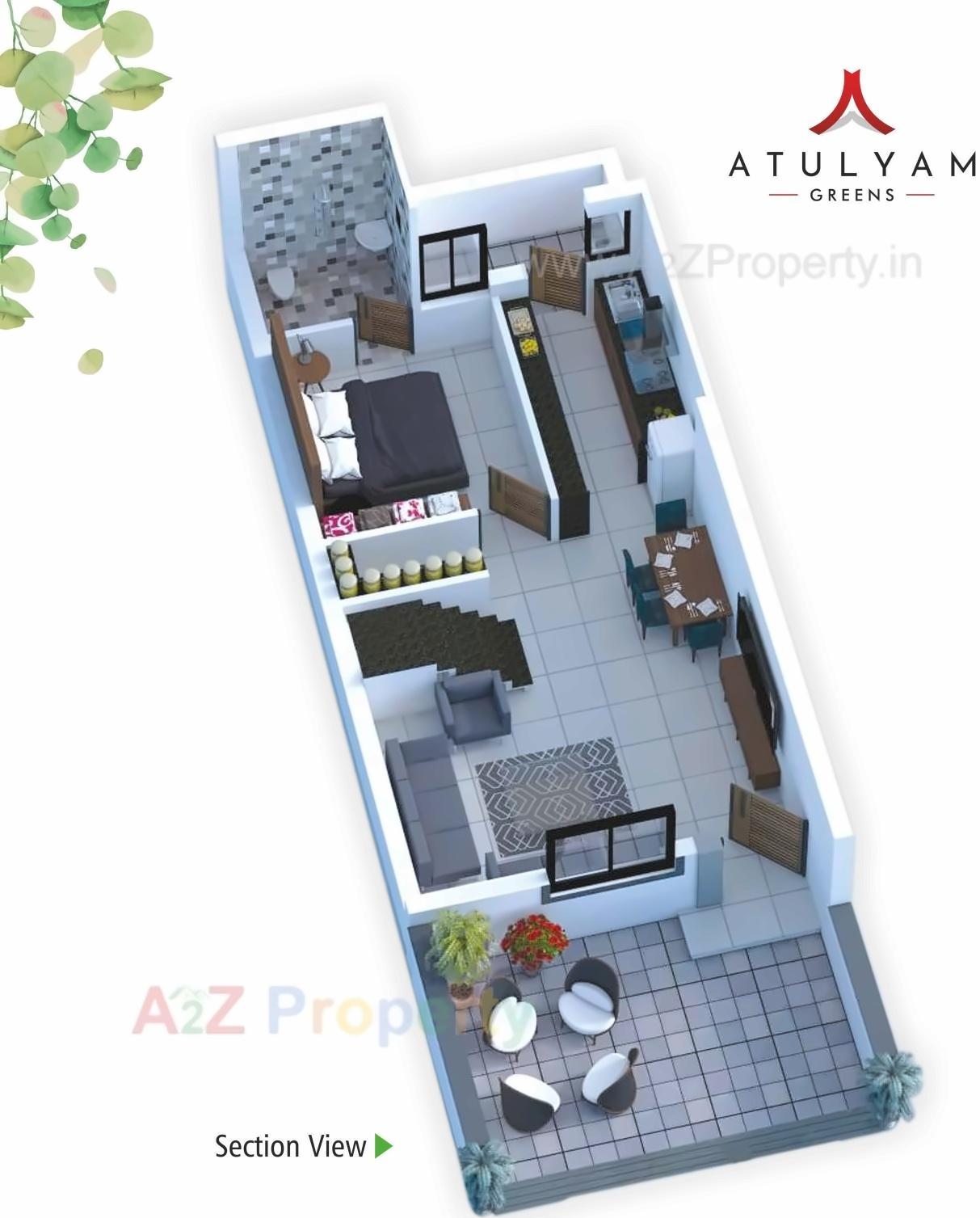 Layout of real estate project Atulyam Greens located at Rajkot, Rajkot, Gujarat