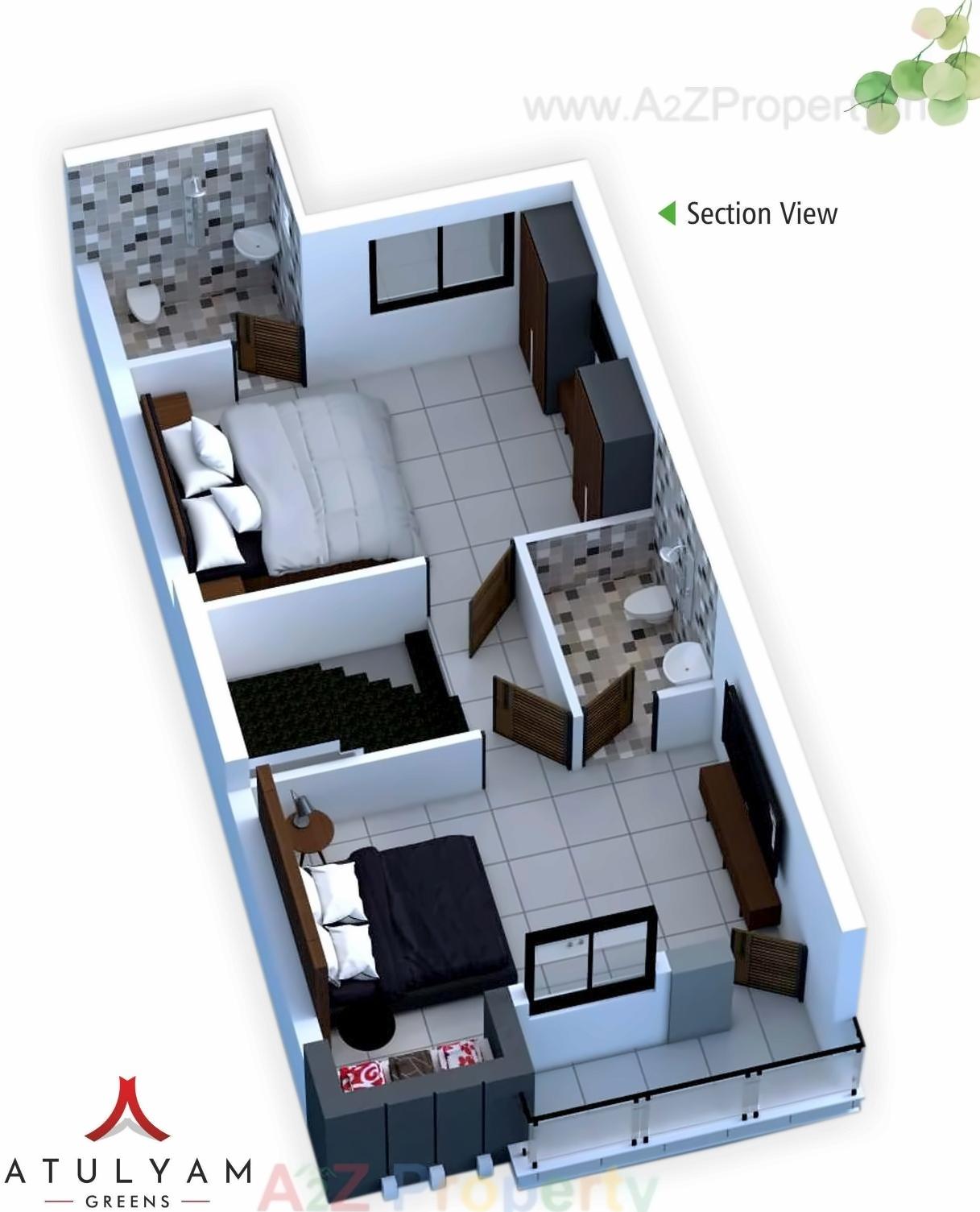 Layout of real estate project Atulyam Greens located at Rajkot, Rajkot, Gujarat