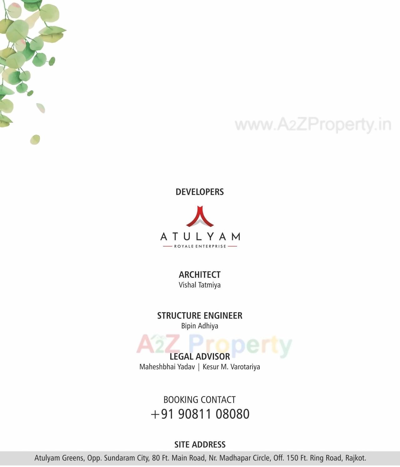  of real estate project Atulyam Greens located at Rajkot, Rajkot, Gujarat