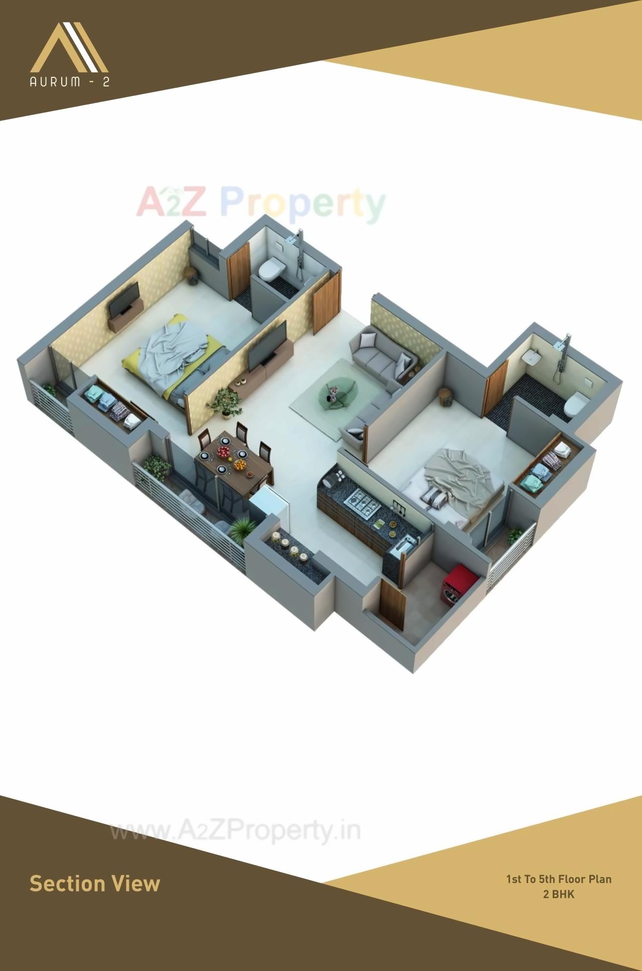 Layout of real estate project Aurum located at Munjka, Rajkot, Gujarat