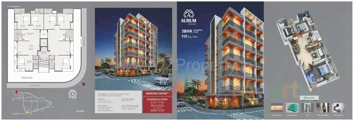 Layout of real estate project Aurum Enclave located at Munjka, Rajkot, Gujarat