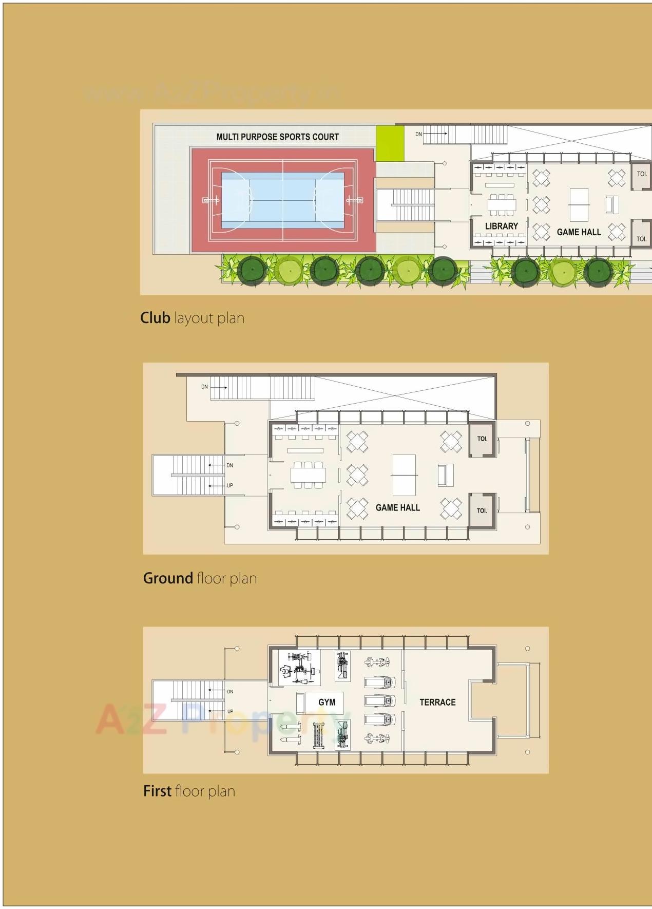 Layout of real estate project Aurum One located at Rajkot, Rajkot, Gujarat