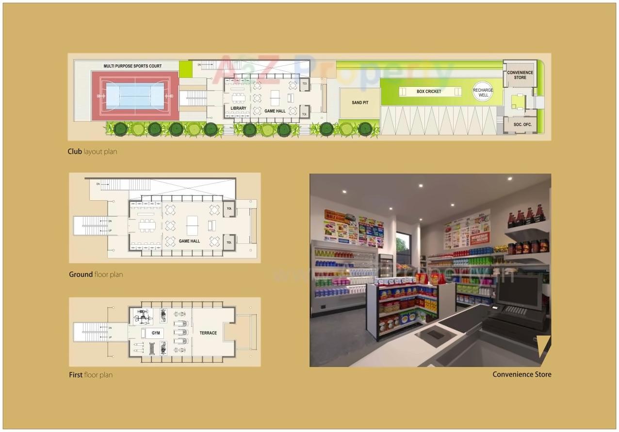 Layout of real estate project Aurum One located at Rajkot, Rajkot, Gujarat