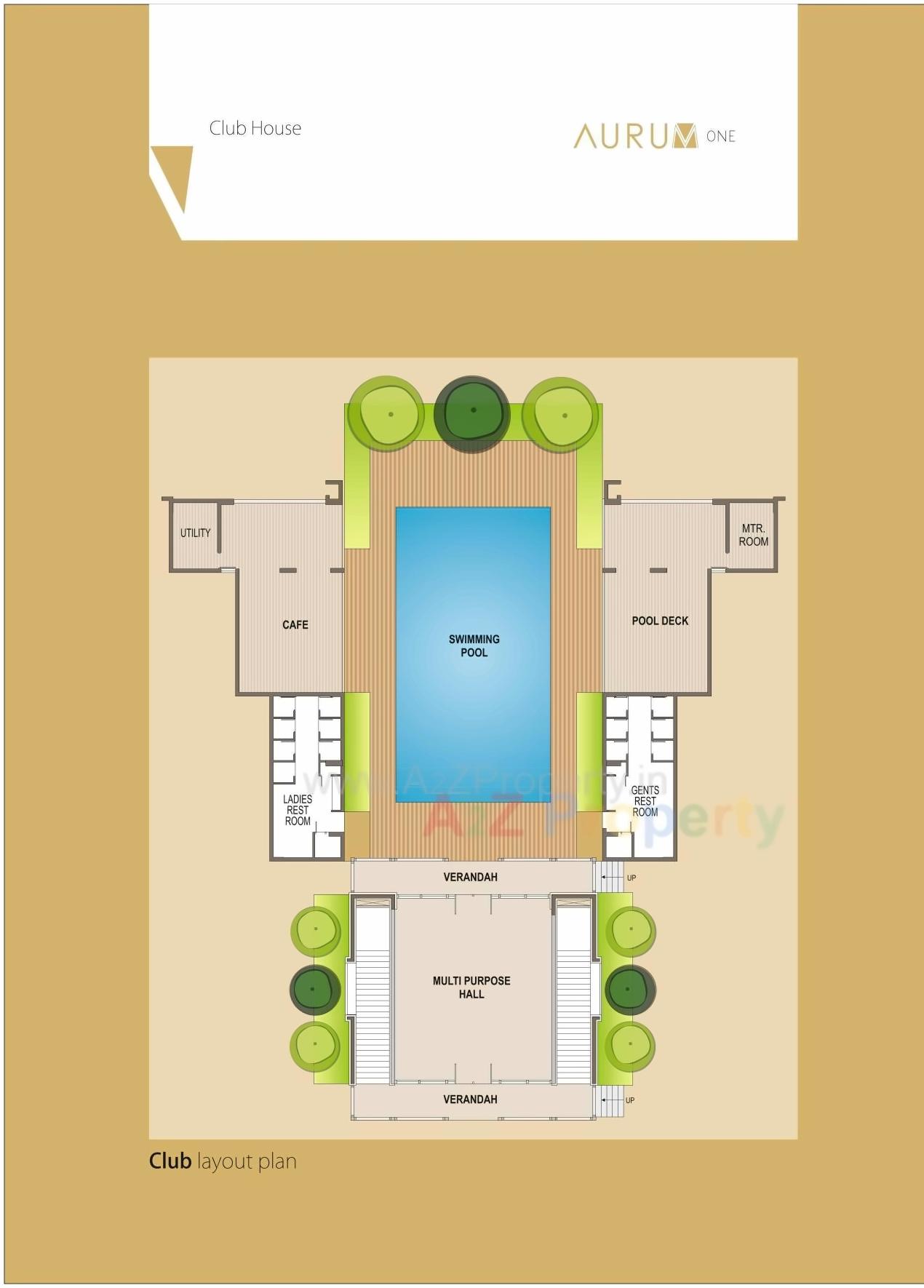 Layout of real estate project Aurum One located at Rajkot, Rajkot, Gujarat