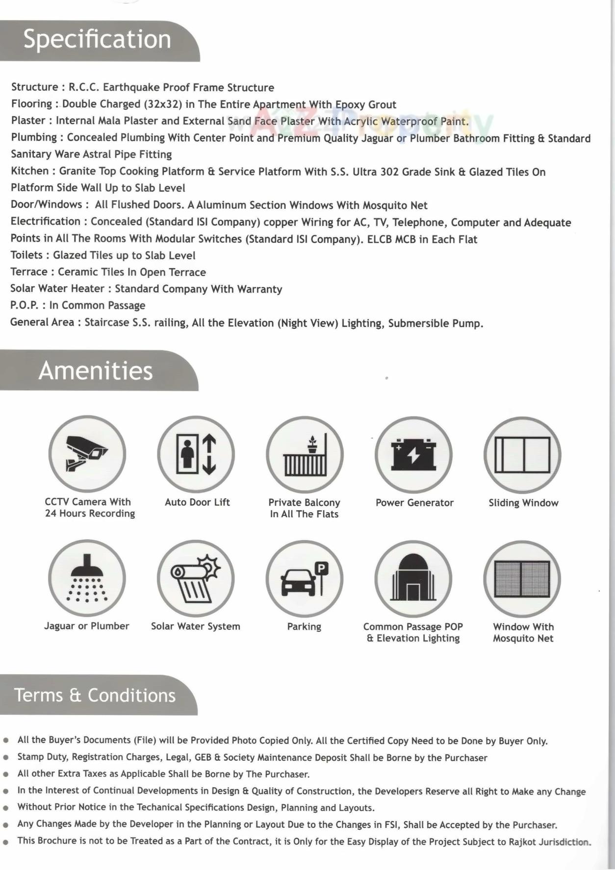  of real estate project Avasar Palace located at Manjuka, Rajkot, Gujarat