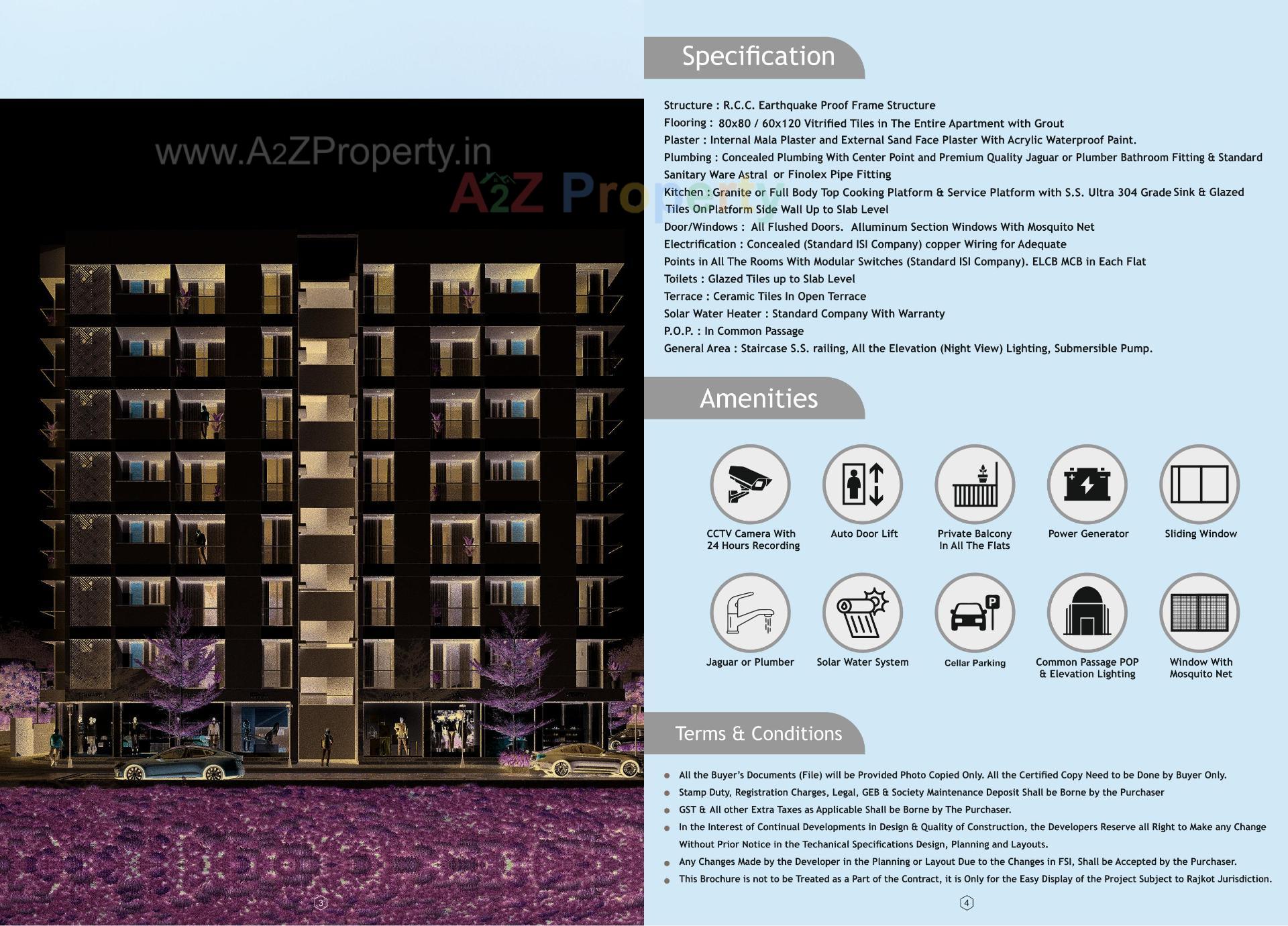  of real estate project Avsar Avenue located at Madhapar, Rajkot, Gujarat