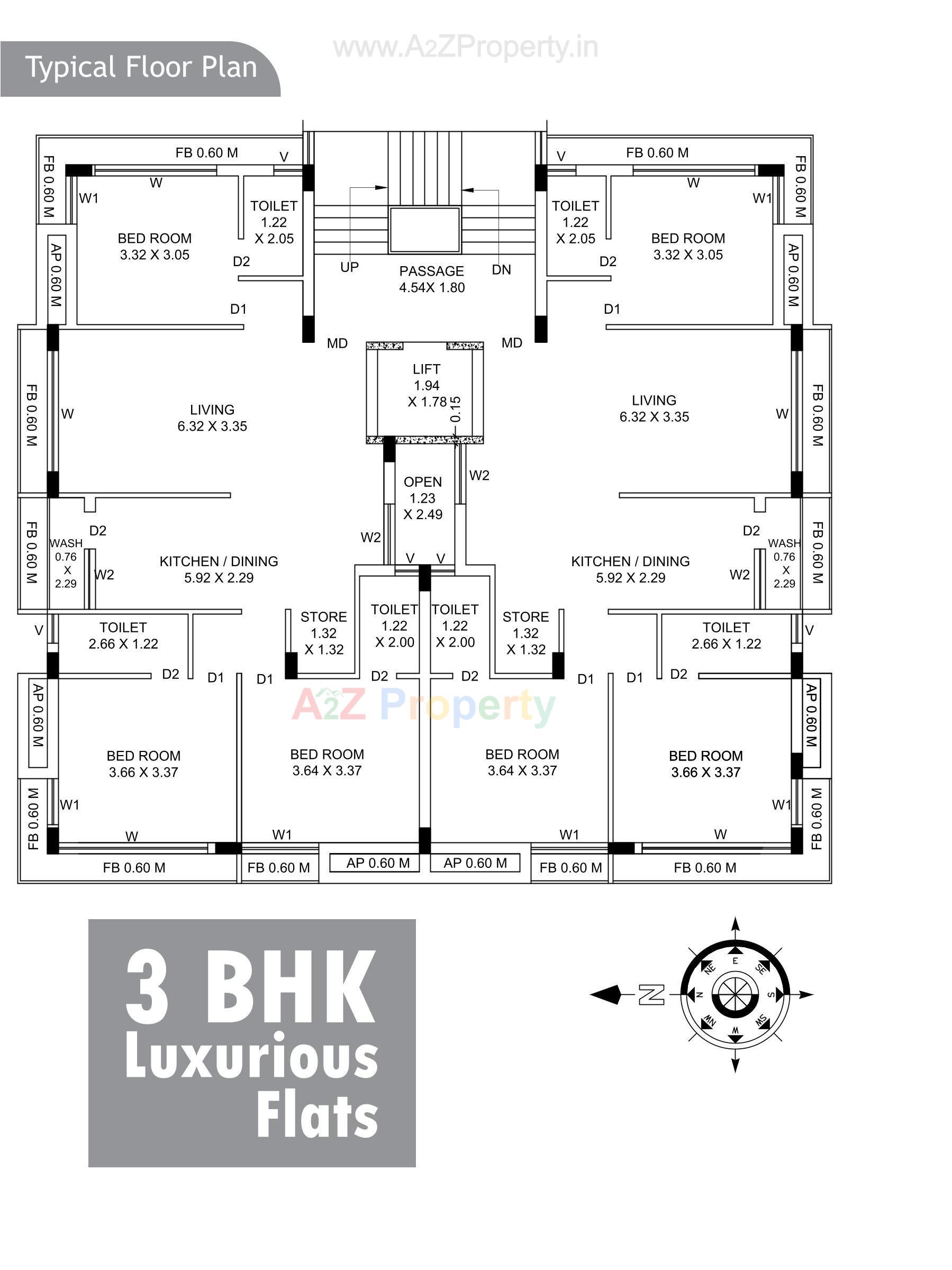 Layout of real estate project Avsar Palace located at Munjaka, Rajkot, Gujarat
