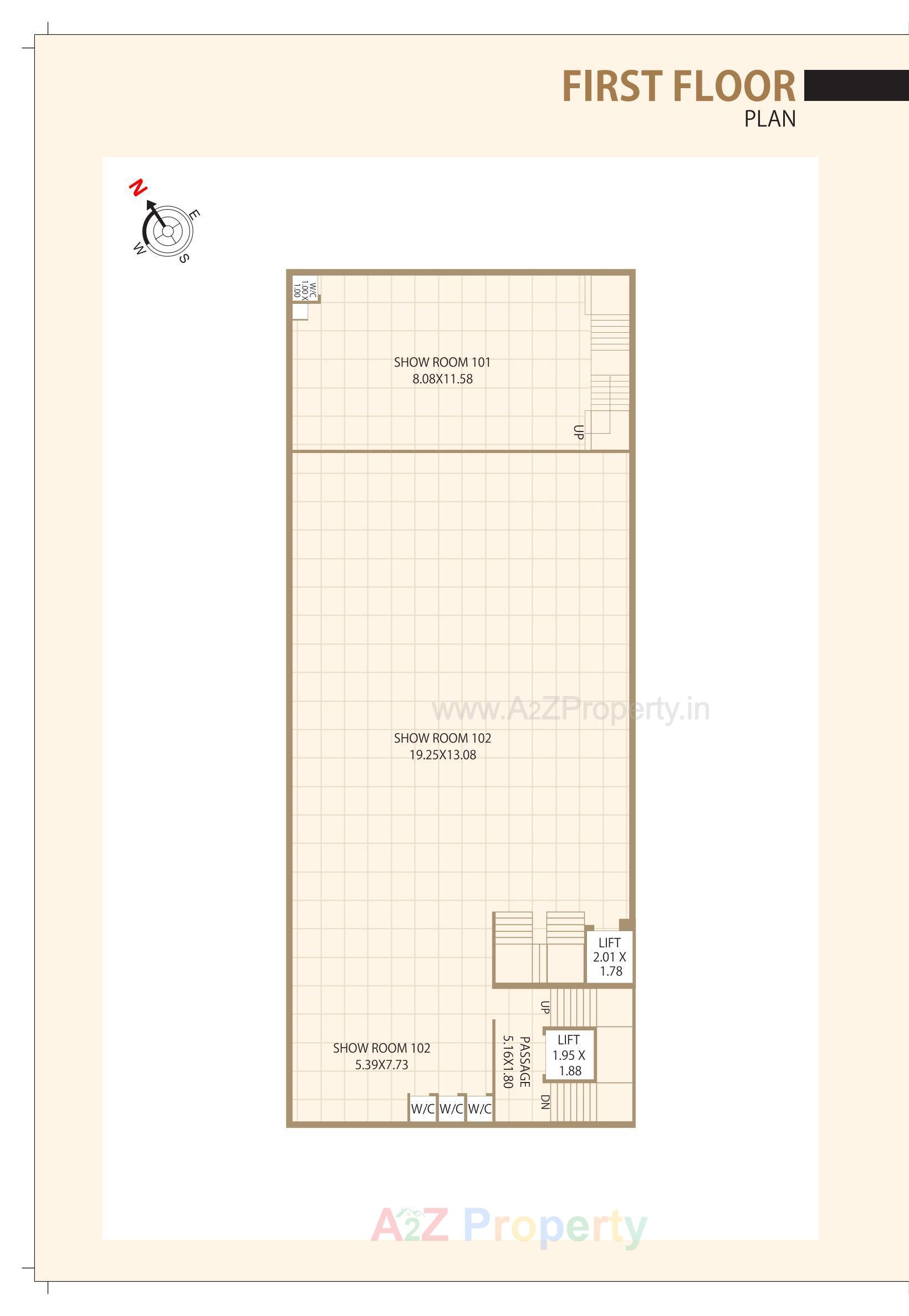 Layout of real estate project Azzaro Square located at Rajkot, Rajkot, Gujarat