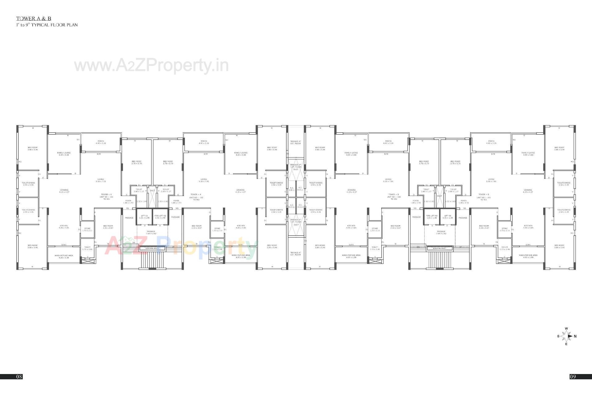 Layout of real estate project Bellezza Gardens located at Raiya, Rajkot, Gujarat