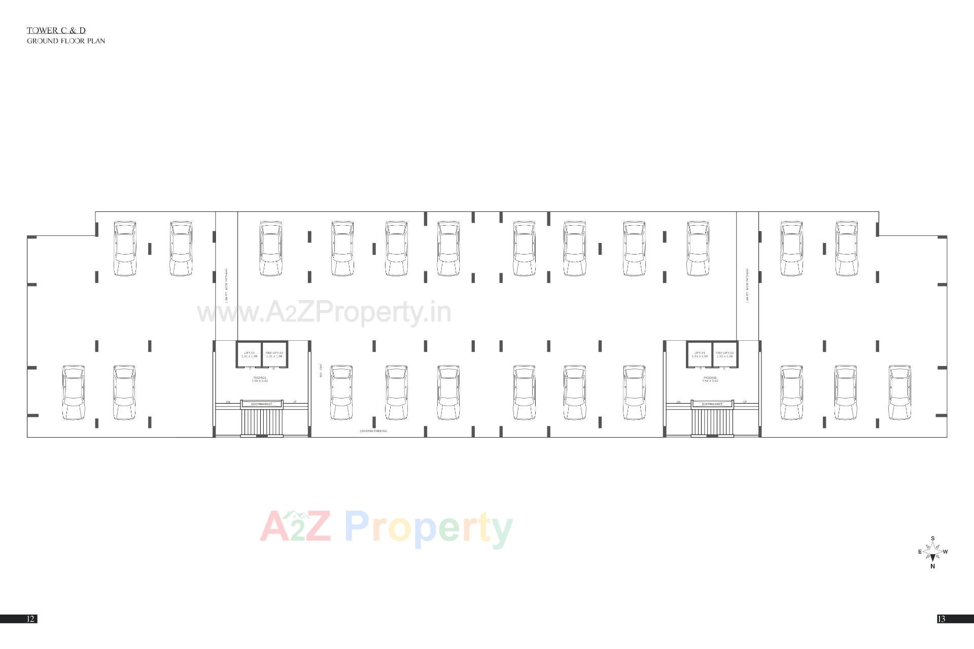 Layout of real estate project Bellezza Gardens located at Raiya, Rajkot, Gujarat