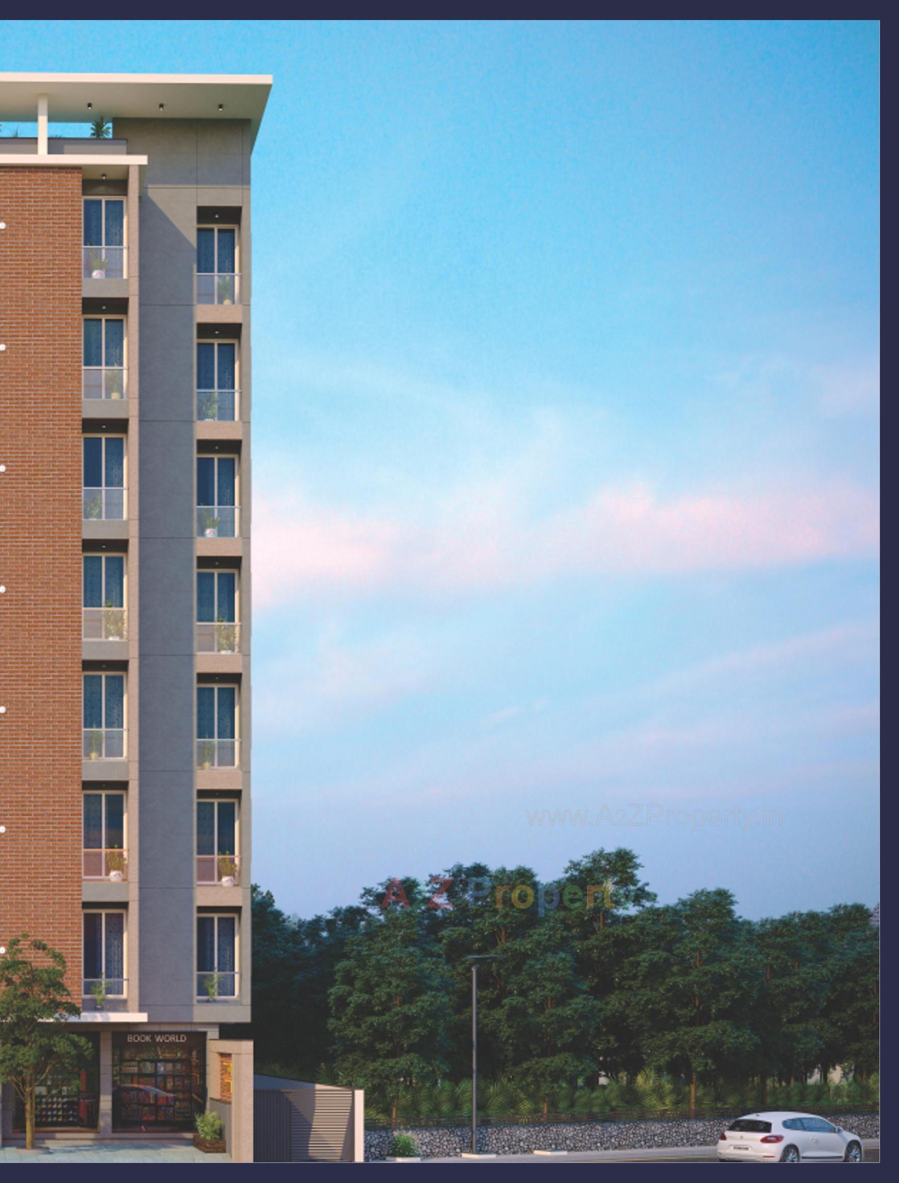 3D Elevation of real estate project Bhakti Bhumi located at Mavdi, Rajkot, Gujarat