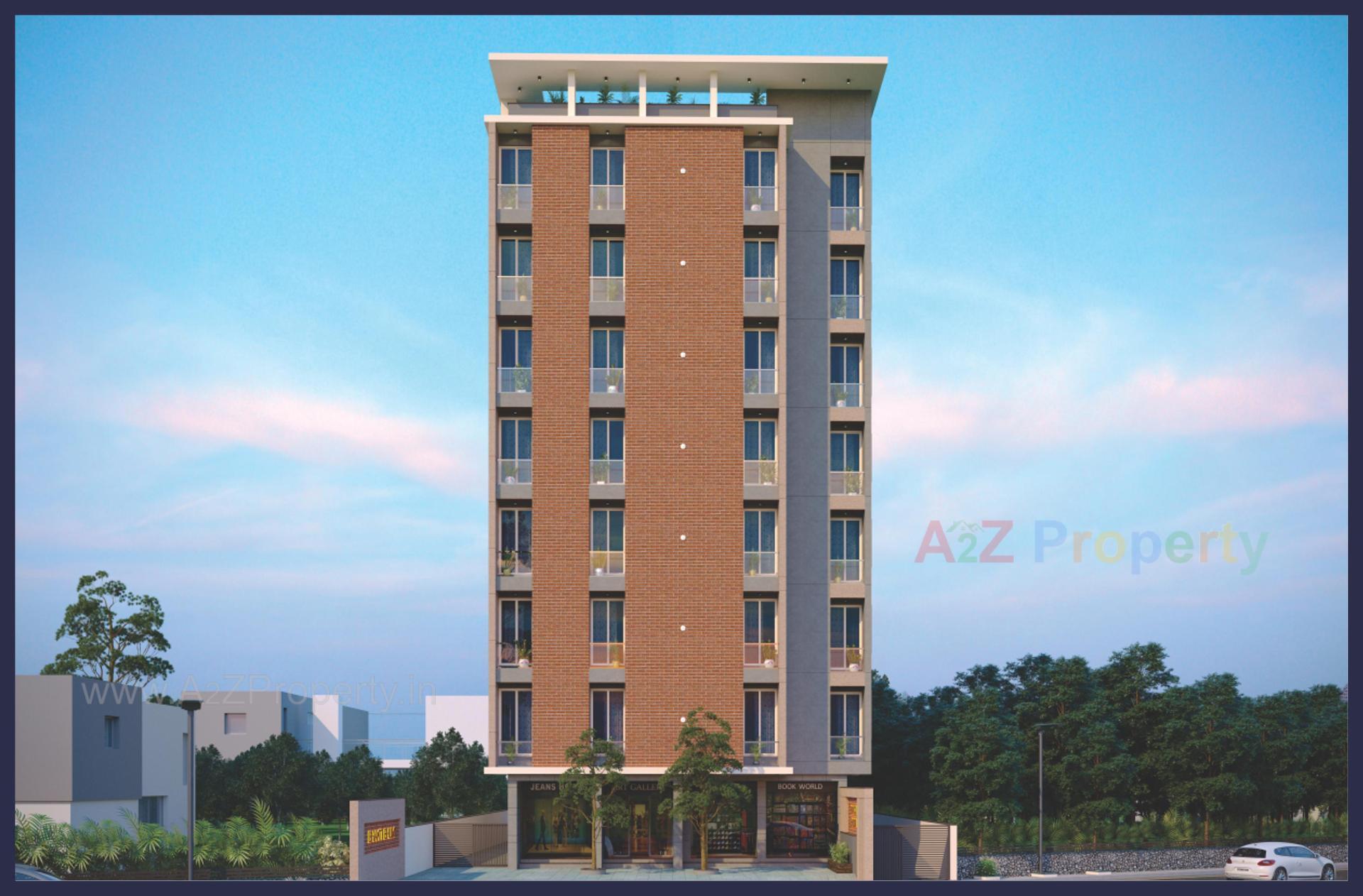 3D Elevation of real estate project Bhakti Bhumi located at Mavdi, Rajkot, Gujarat