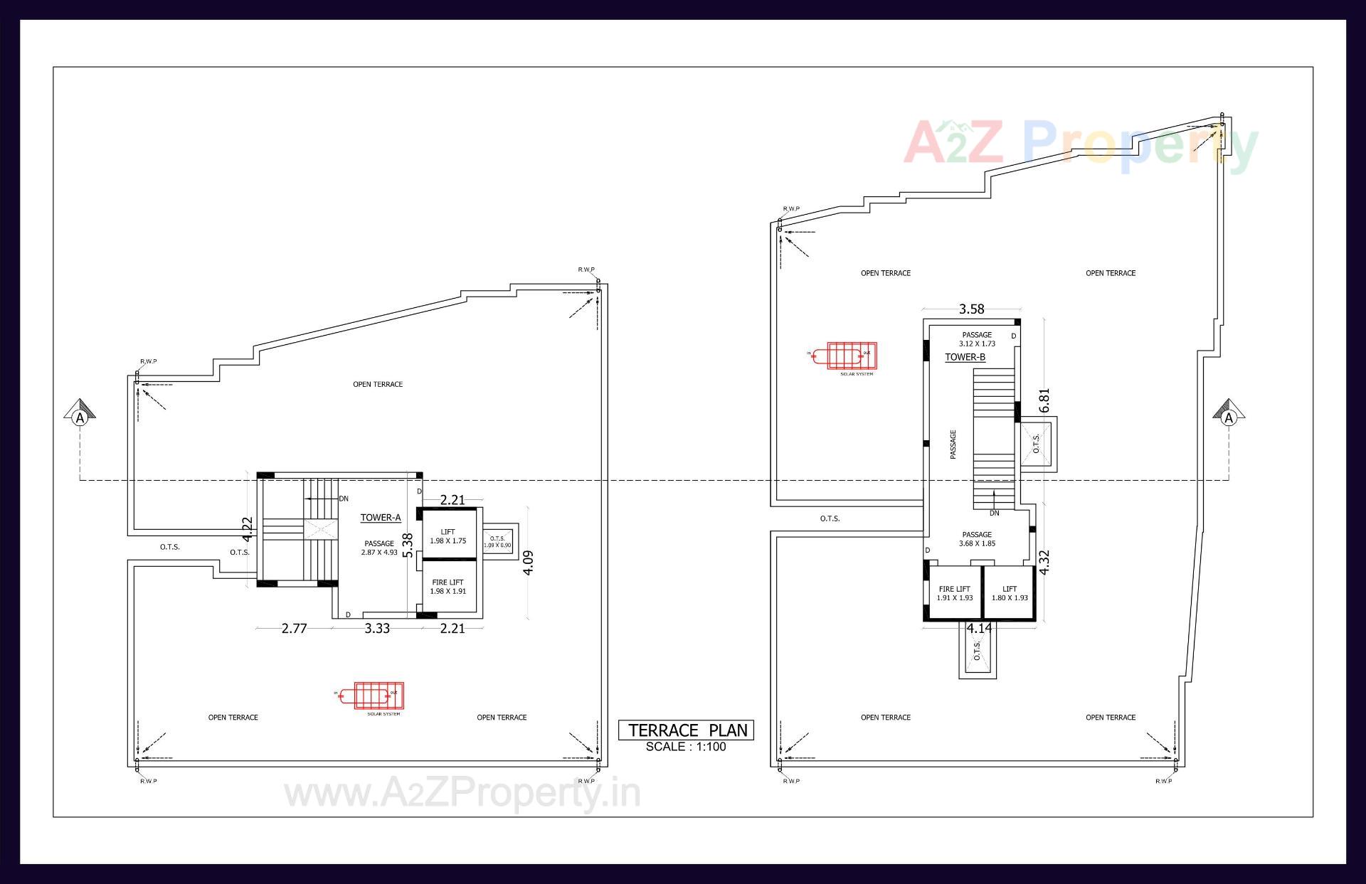 Layout of real estate project Bhakti Sanidhya located at Mavdi, Rajkot, Gujarat