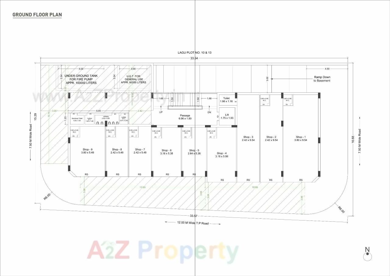 Layout of real estate project Bilipatra Prime located at Mavdi, Rajkot, Gujarat