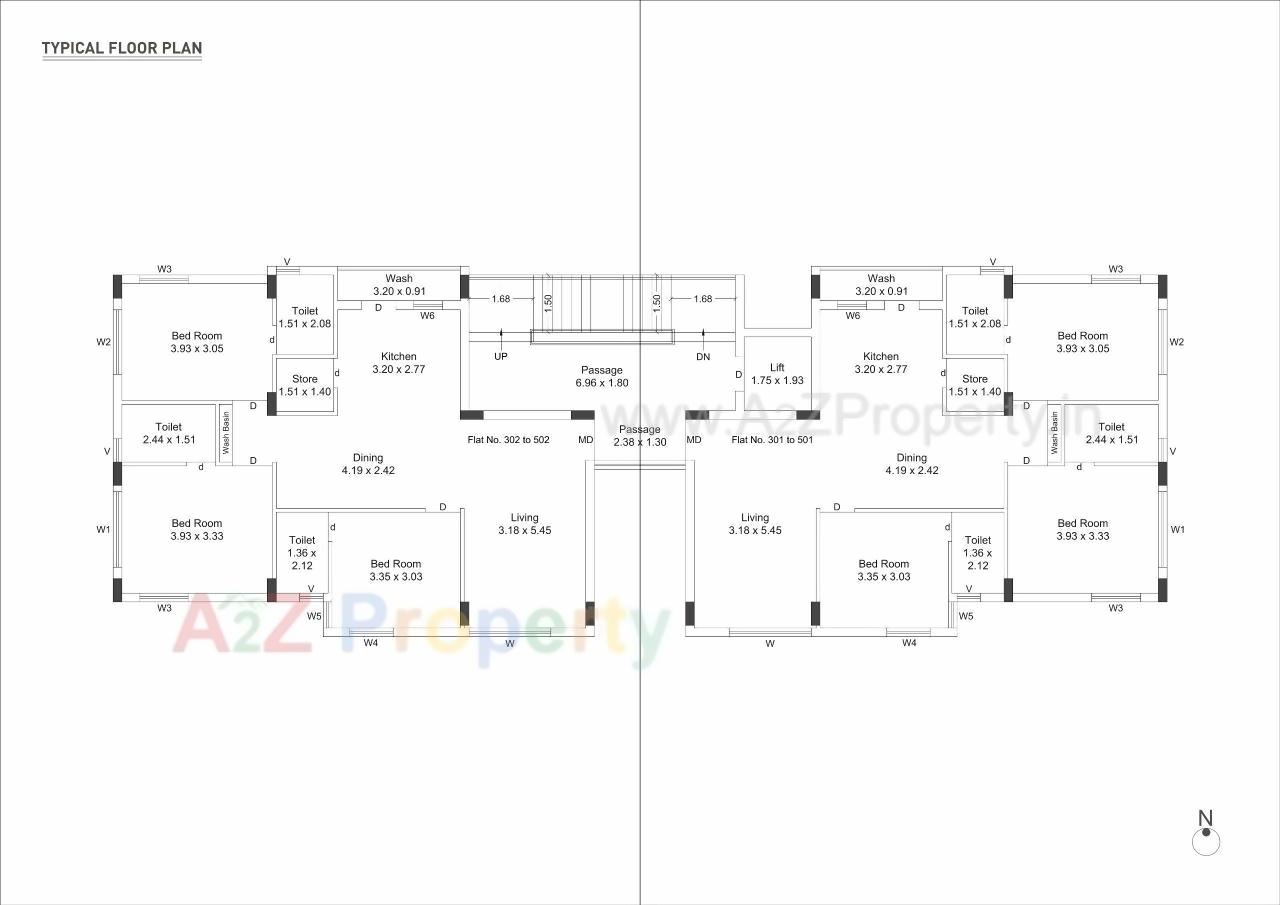 Layout of real estate project Bilipatra Prime located at Mavdi, Rajkot, Gujarat