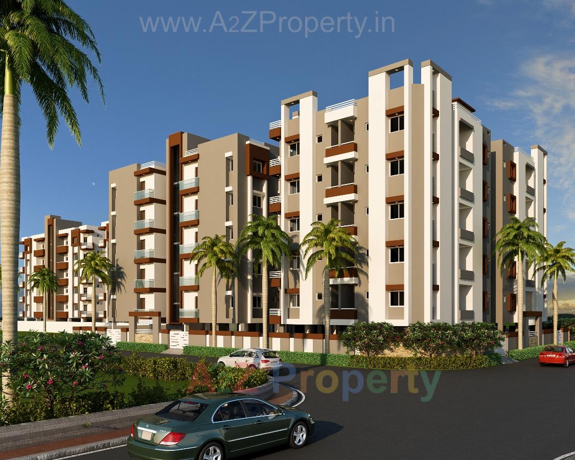 3D Elevation of real estate project Blossom City located at Mavdi, Rajkot, Gujarat