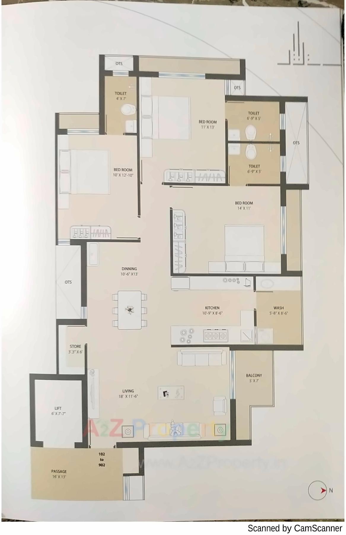 Layout of real estate project Blue Diamond located at Rajkot, Rajkot, Gujarat