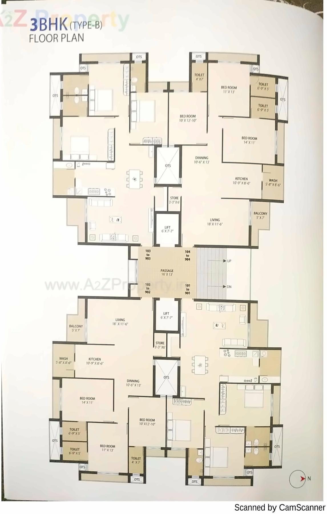 Layout of real estate project Blue Diamond located at Rajkot, Rajkot, Gujarat