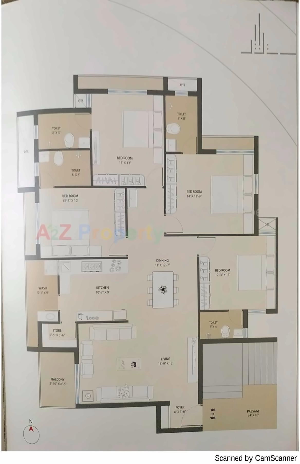 Layout of real estate project Blue Diamond located at Rajkot, Rajkot, Gujarat