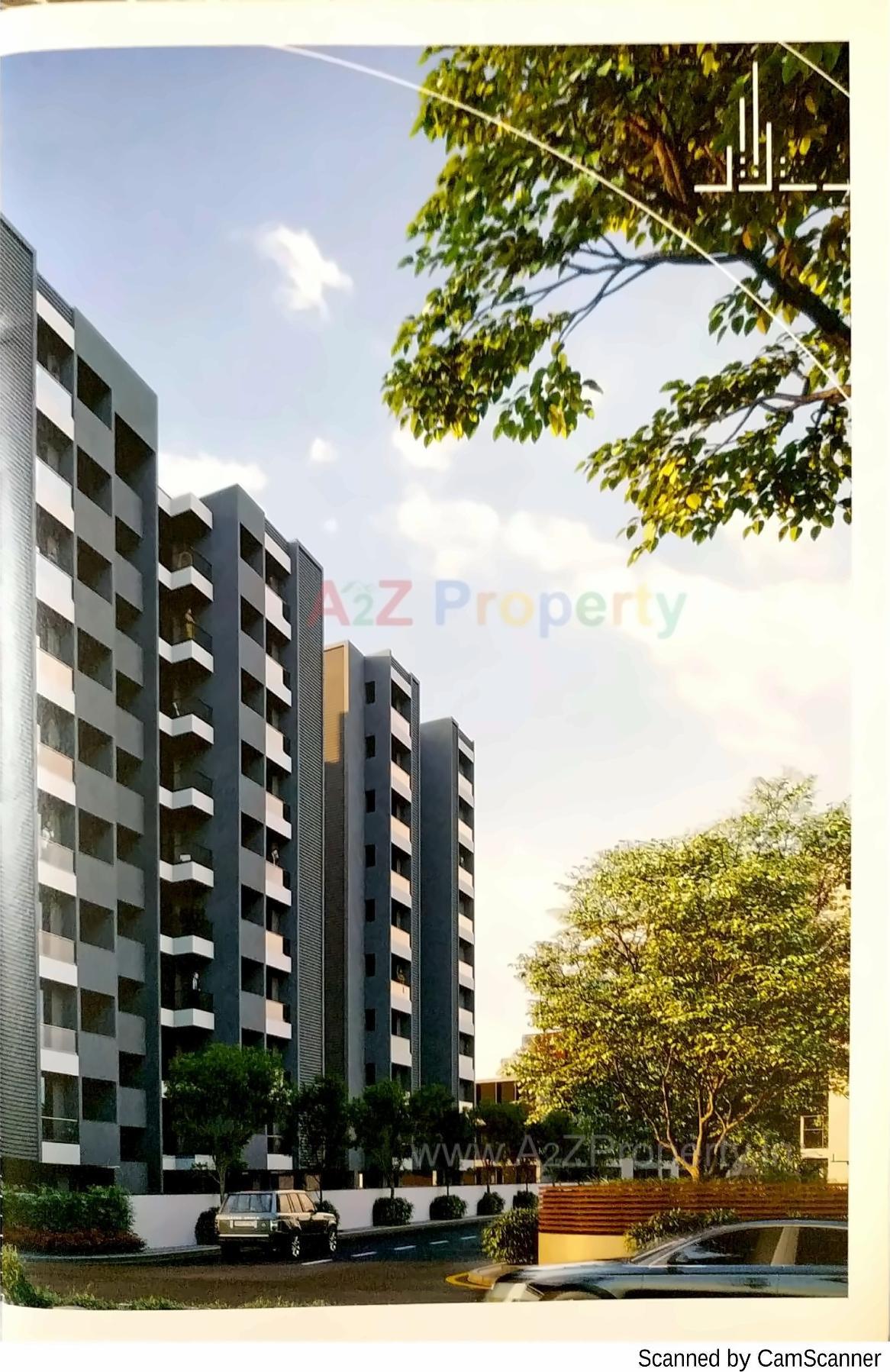 3D Elevation of real estate project Blue Diamond located at Rajkot, Rajkot, Gujarat