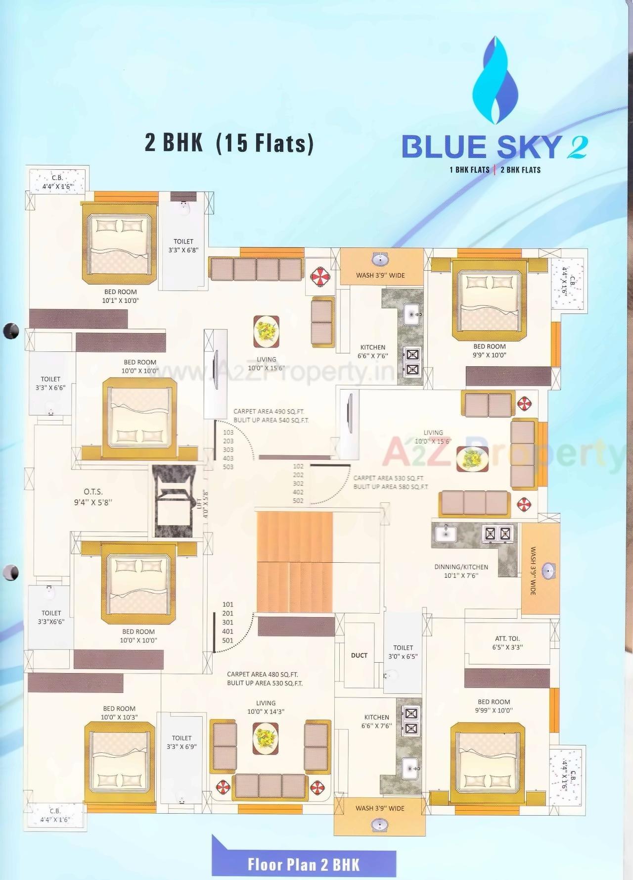 Layout of real estate project Blue Sky located at Kothariya, Rajkot, Gujarat