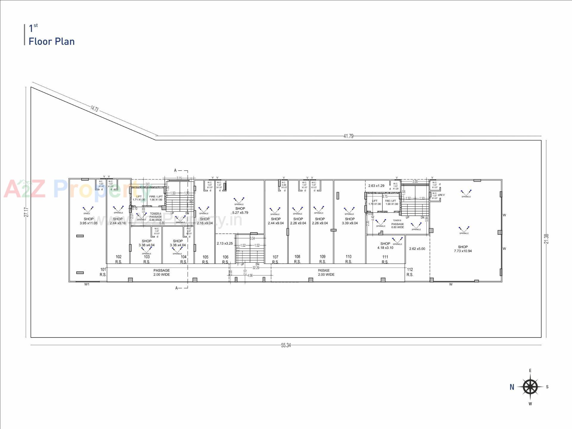 Layout of real estate project Bombay Silver Height located at Rajkot, Rajkot, Gujarat