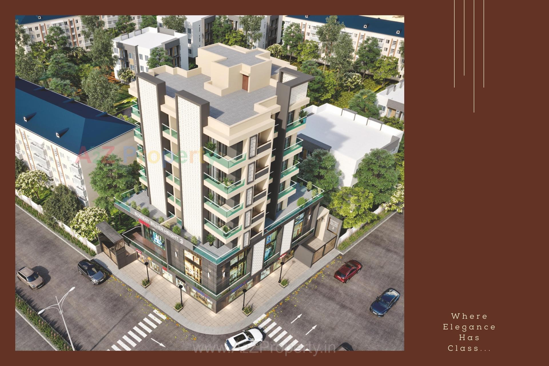 3D Elevation of real estate project Bombay Silver Height located at Rajkot, Rajkot, Gujarat
