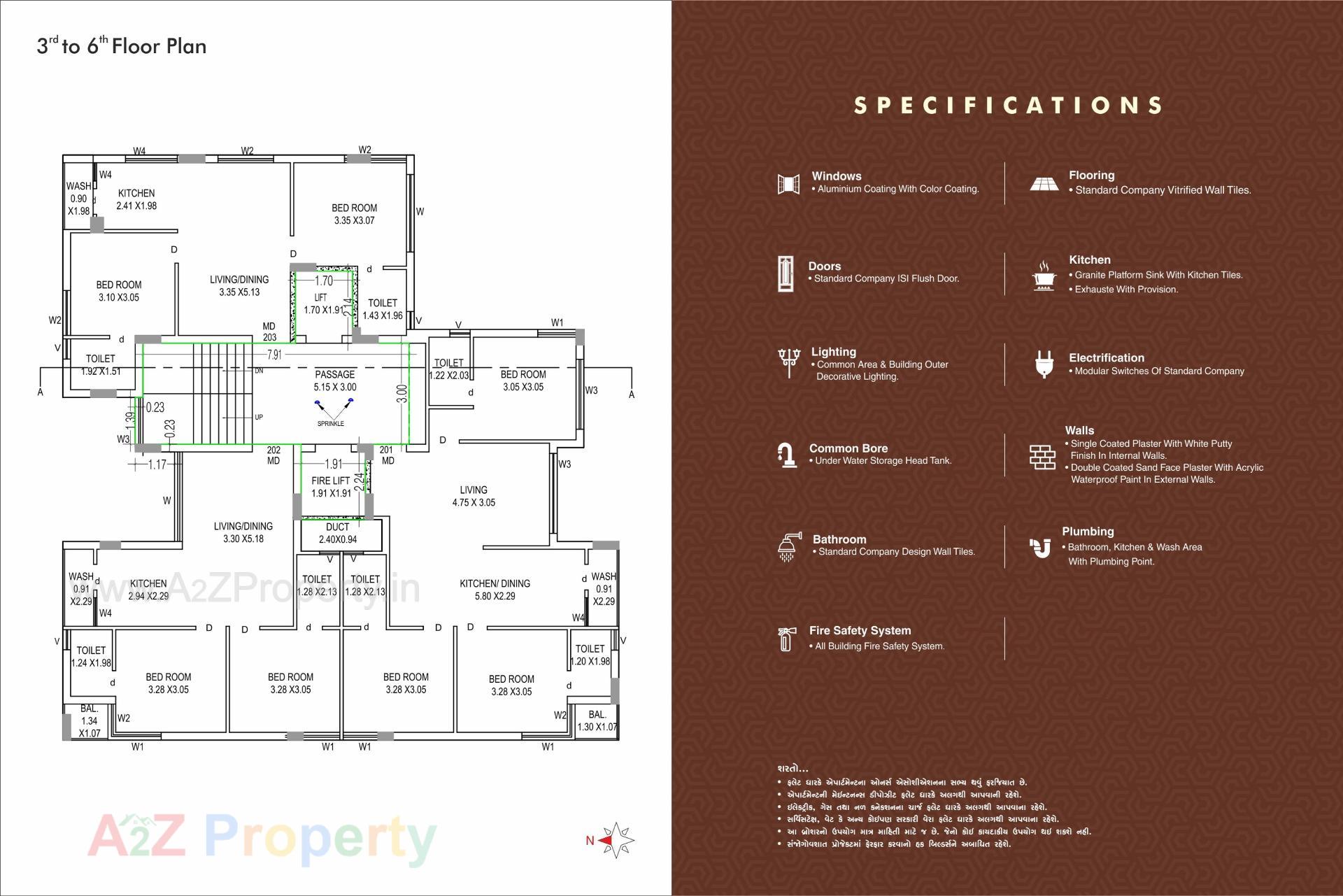 Layout of real estate project Bombay Silver Height located at Rajkot, Rajkot, Gujarat